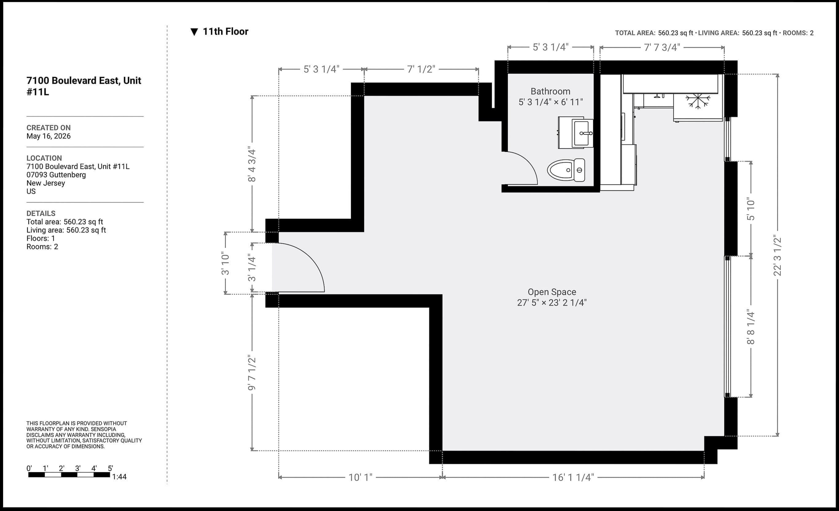 7100 BLVD EAST Unit: 11L