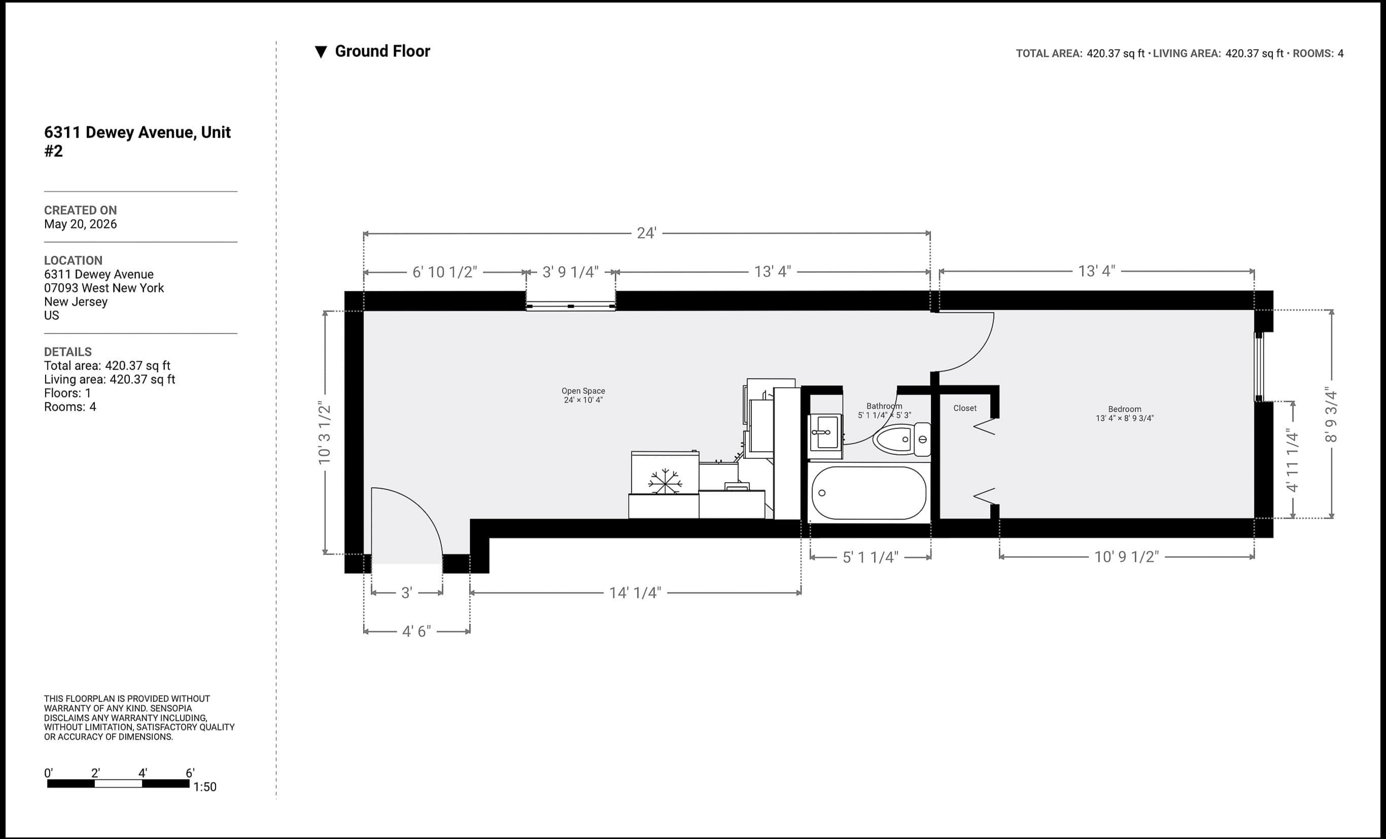 6311 DEWEY AVE Unit: 2