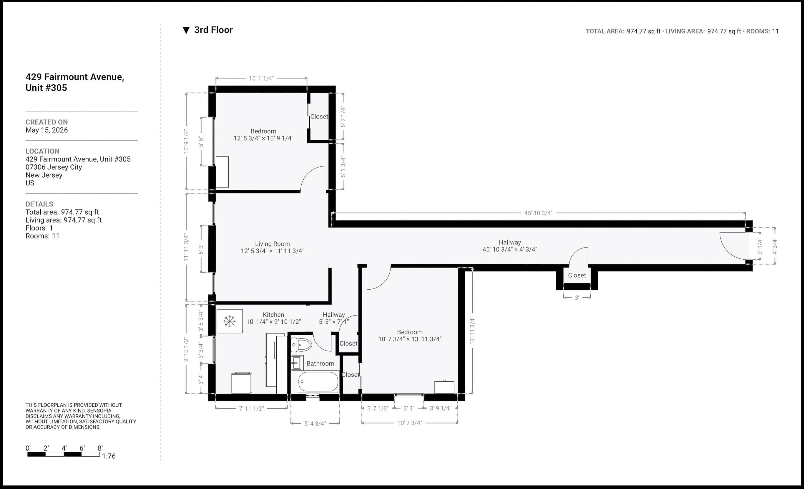 429 FAIRMOUNT AVE Unit: 305