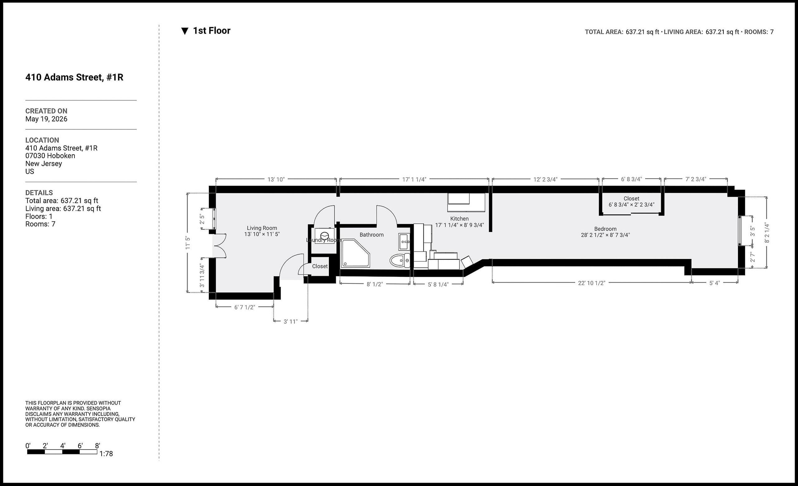 410 ADAMS ST Unit: 1R
