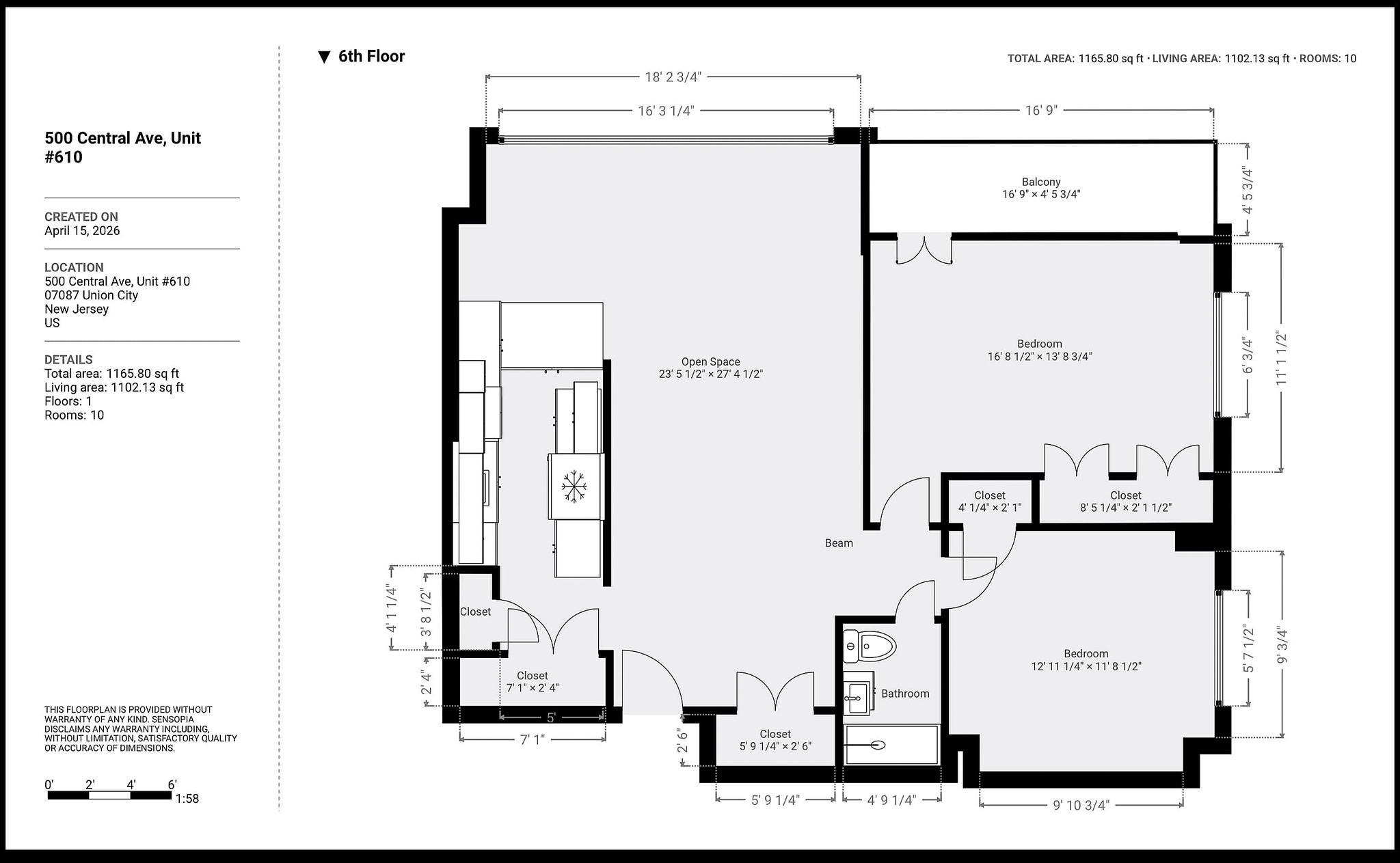 500 CENTRAL AVE Unit: 610
