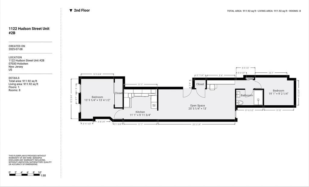 1122 HUDSON ST Unit: 2B