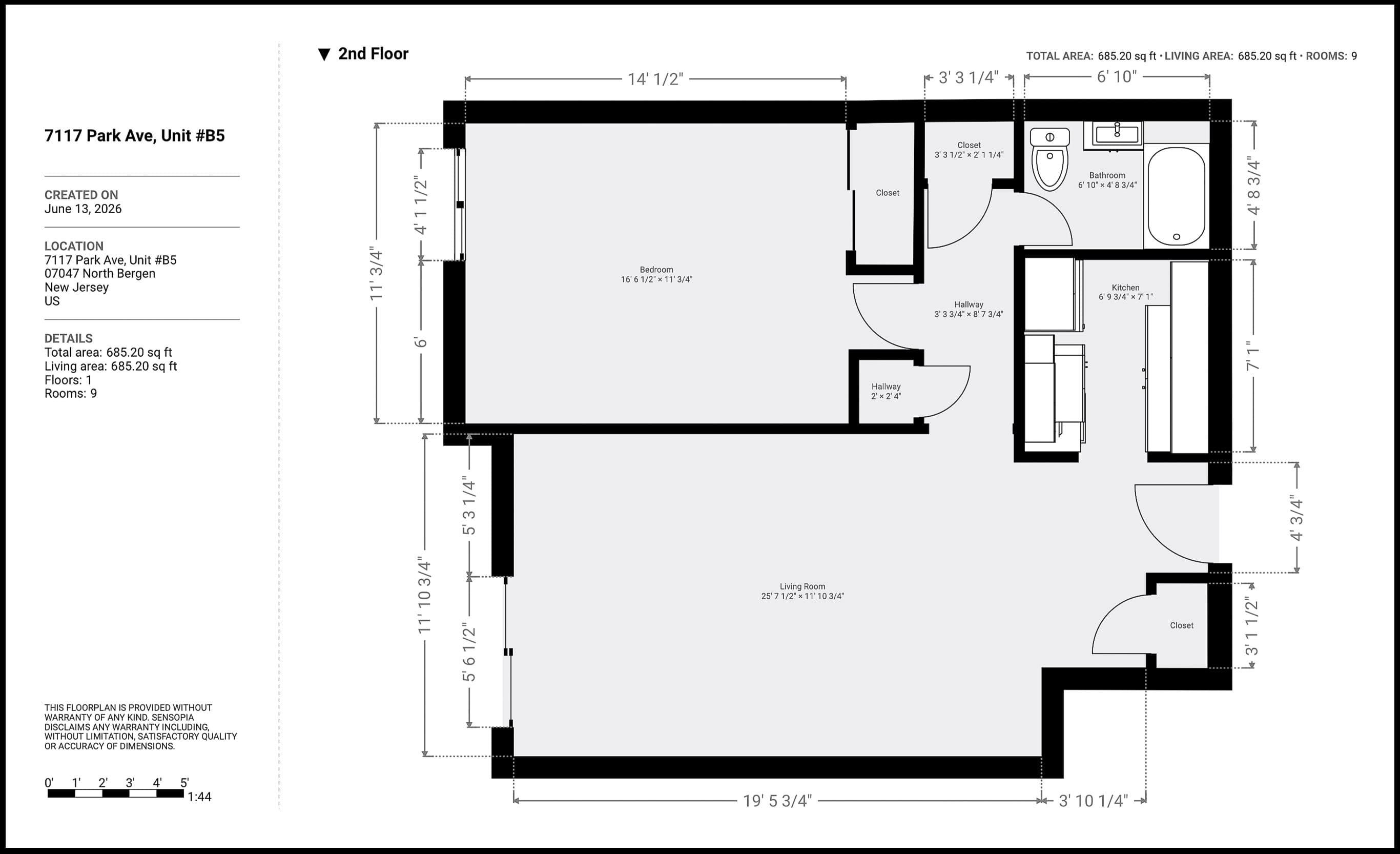 7117 PARK AVE Unit: B5
