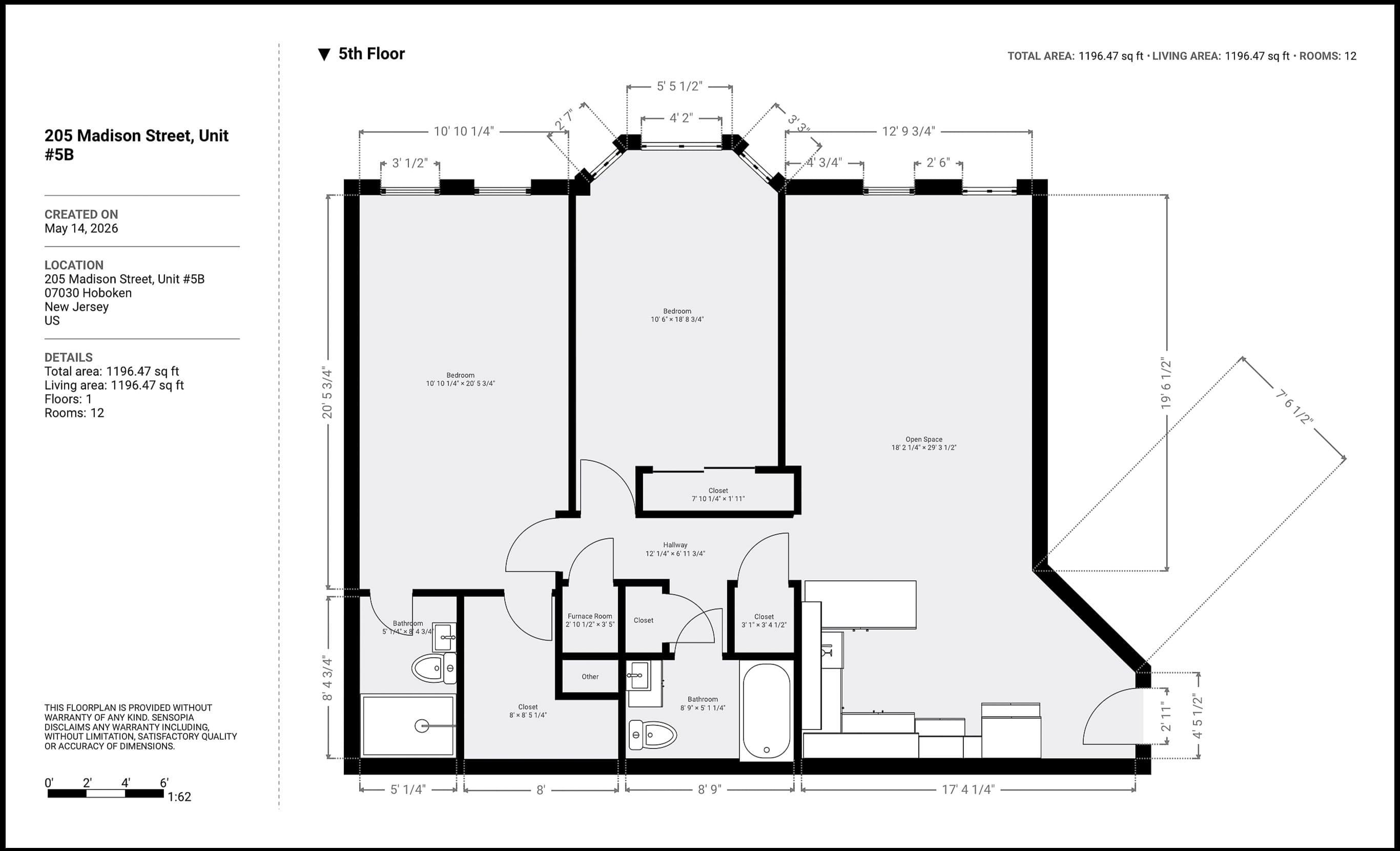 205-207 MADISON ST Unit: 2B