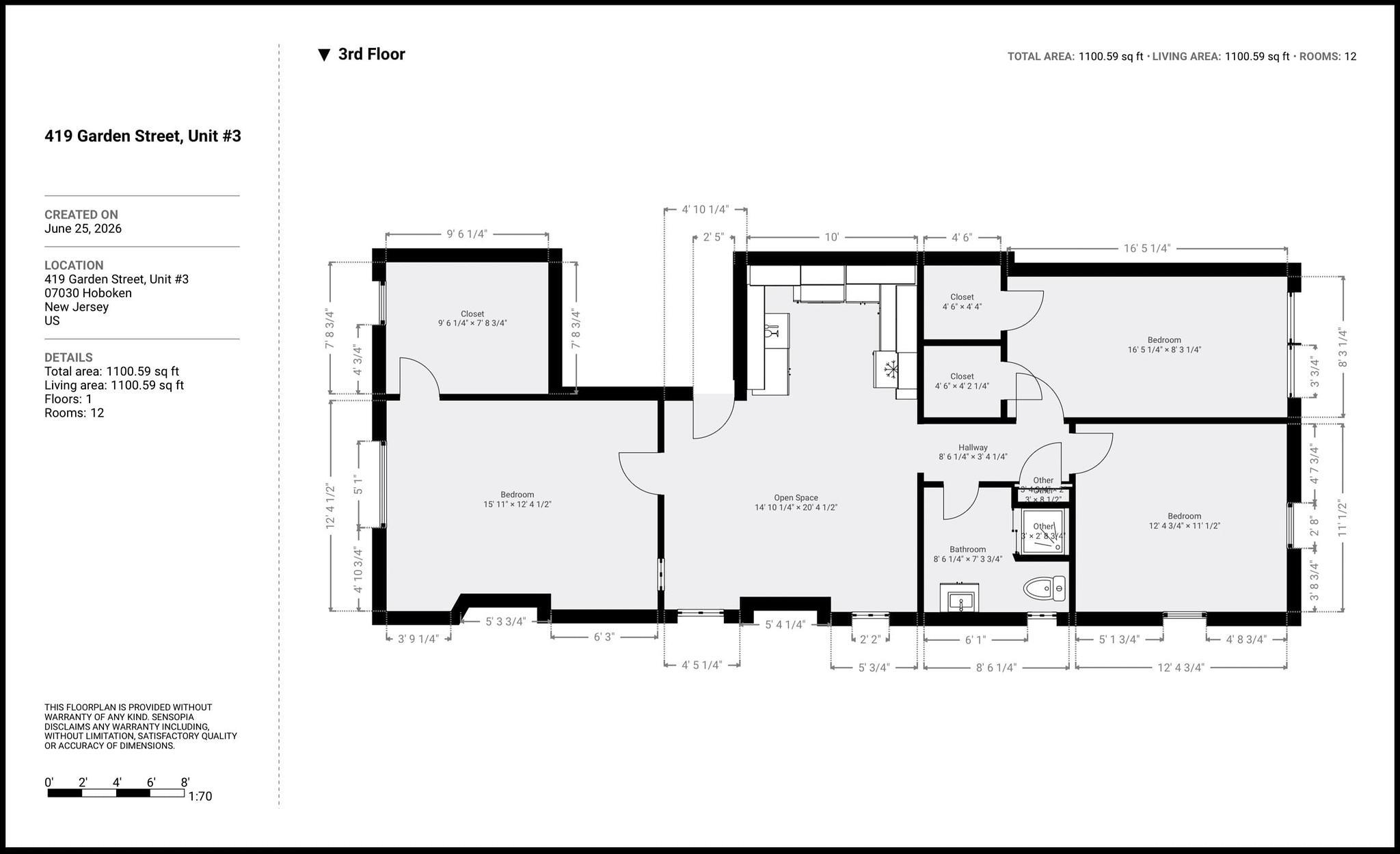 419 GARDEN ST Unit: 3