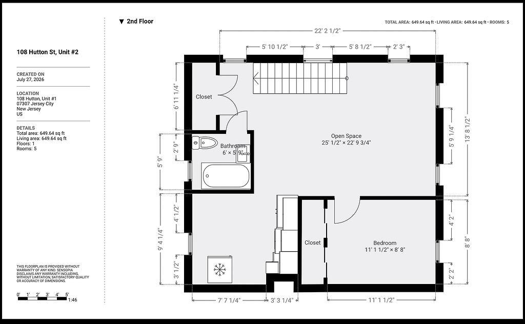 108 HUTTON ST Unit: 2nd Fl
