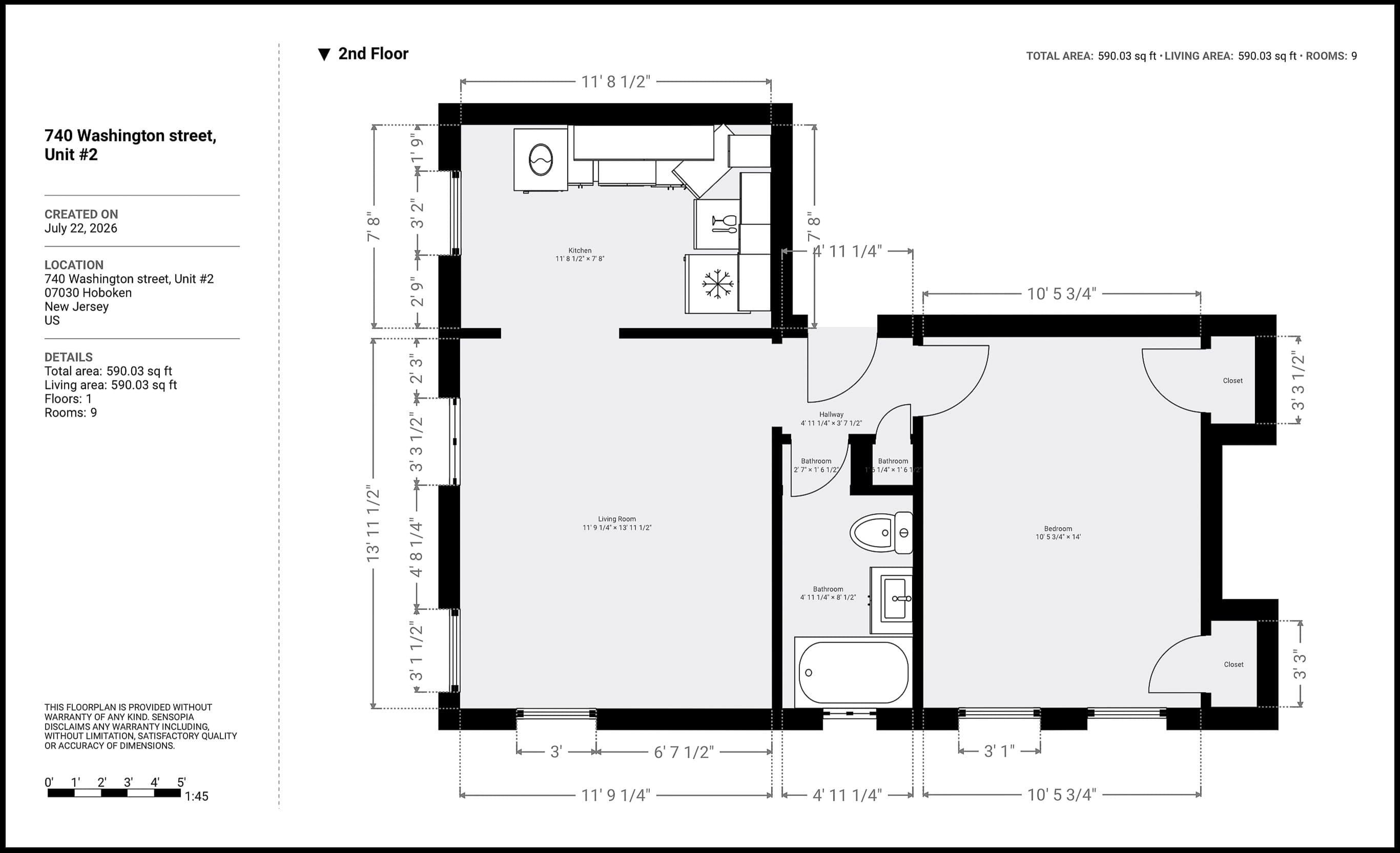 740 WASHINGTON ST Unit: Apt 2