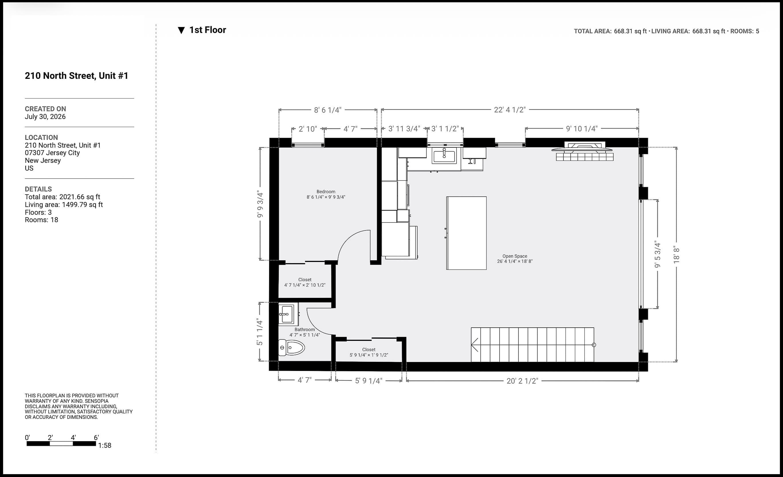 210 NORTH ST Unit: 1