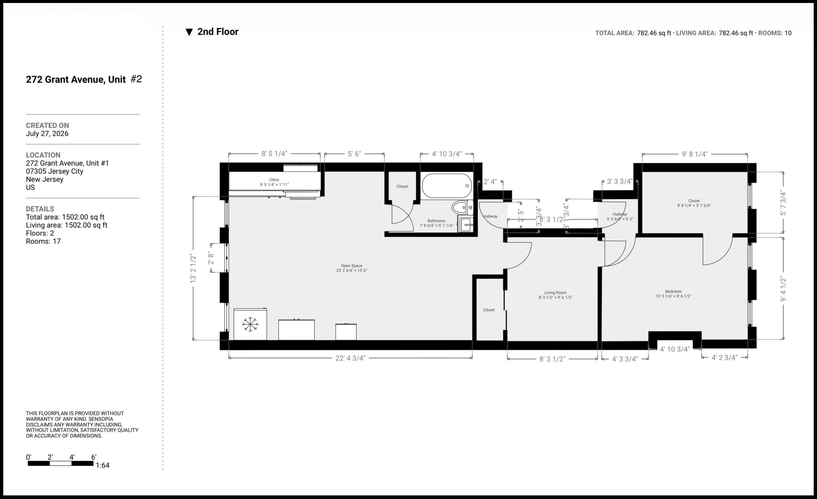 272 GRANT AVE Unit: 2