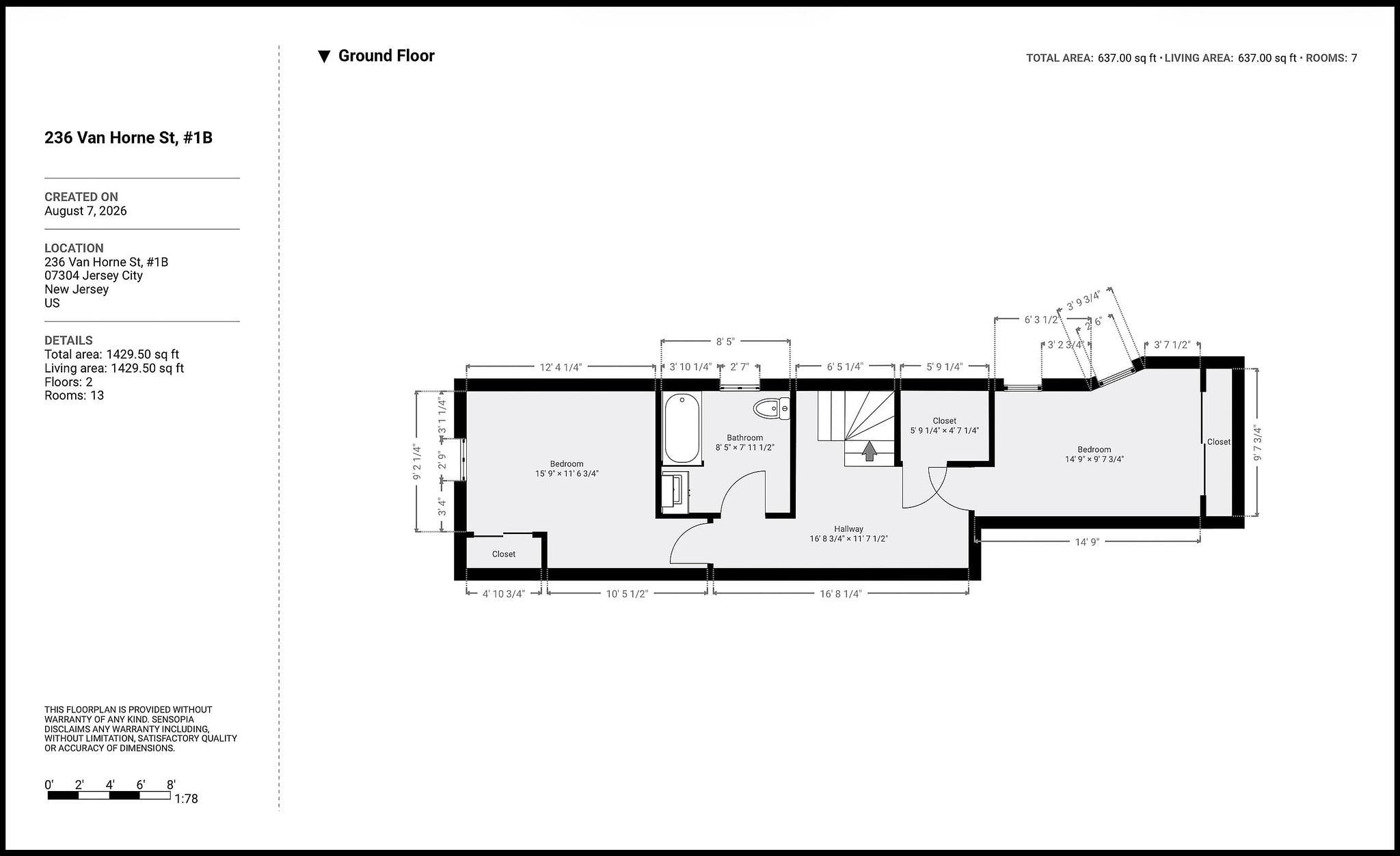 236 VAN HORNE ST Unit: 1B