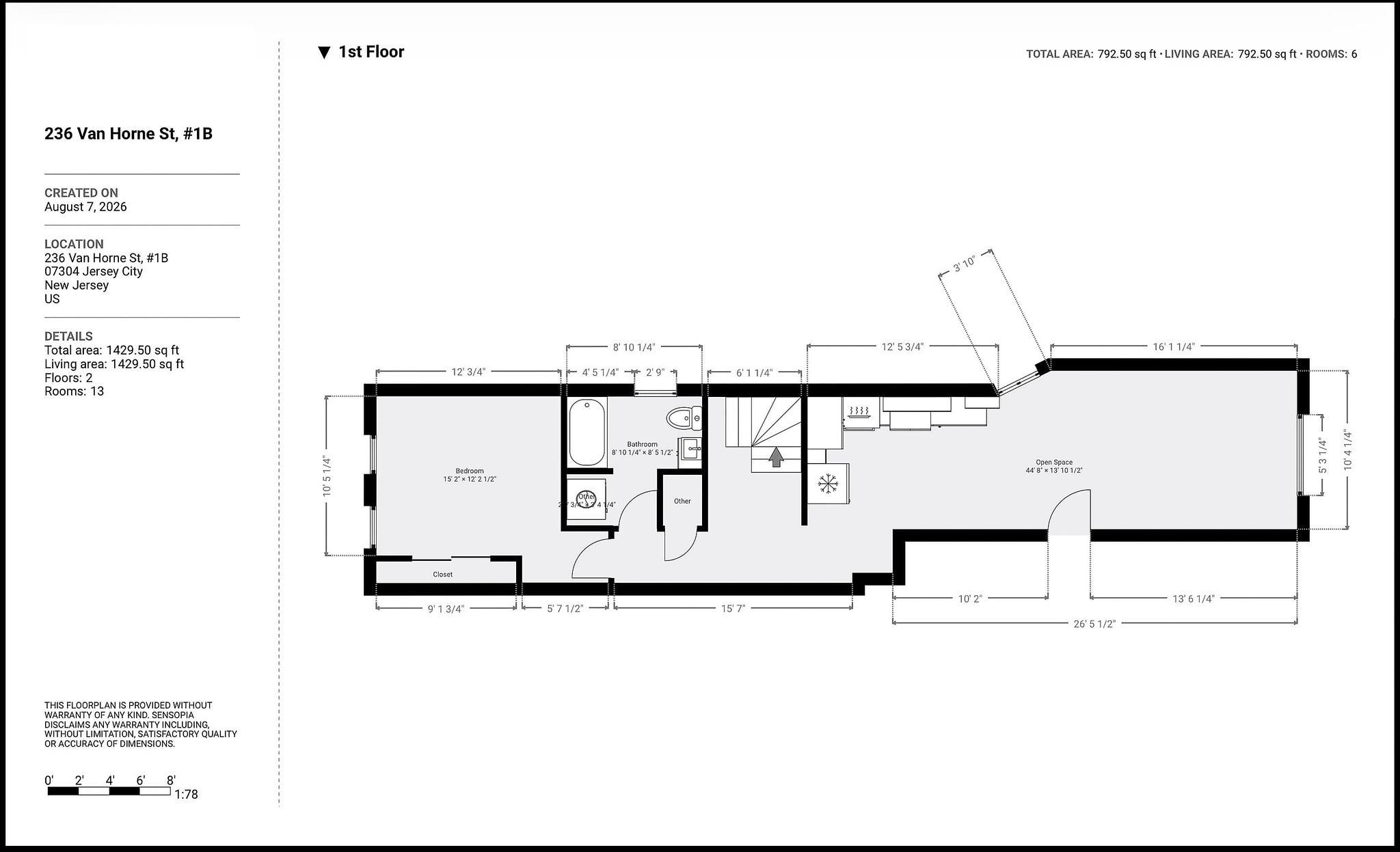 236 VAN HORNE ST Unit: 1B