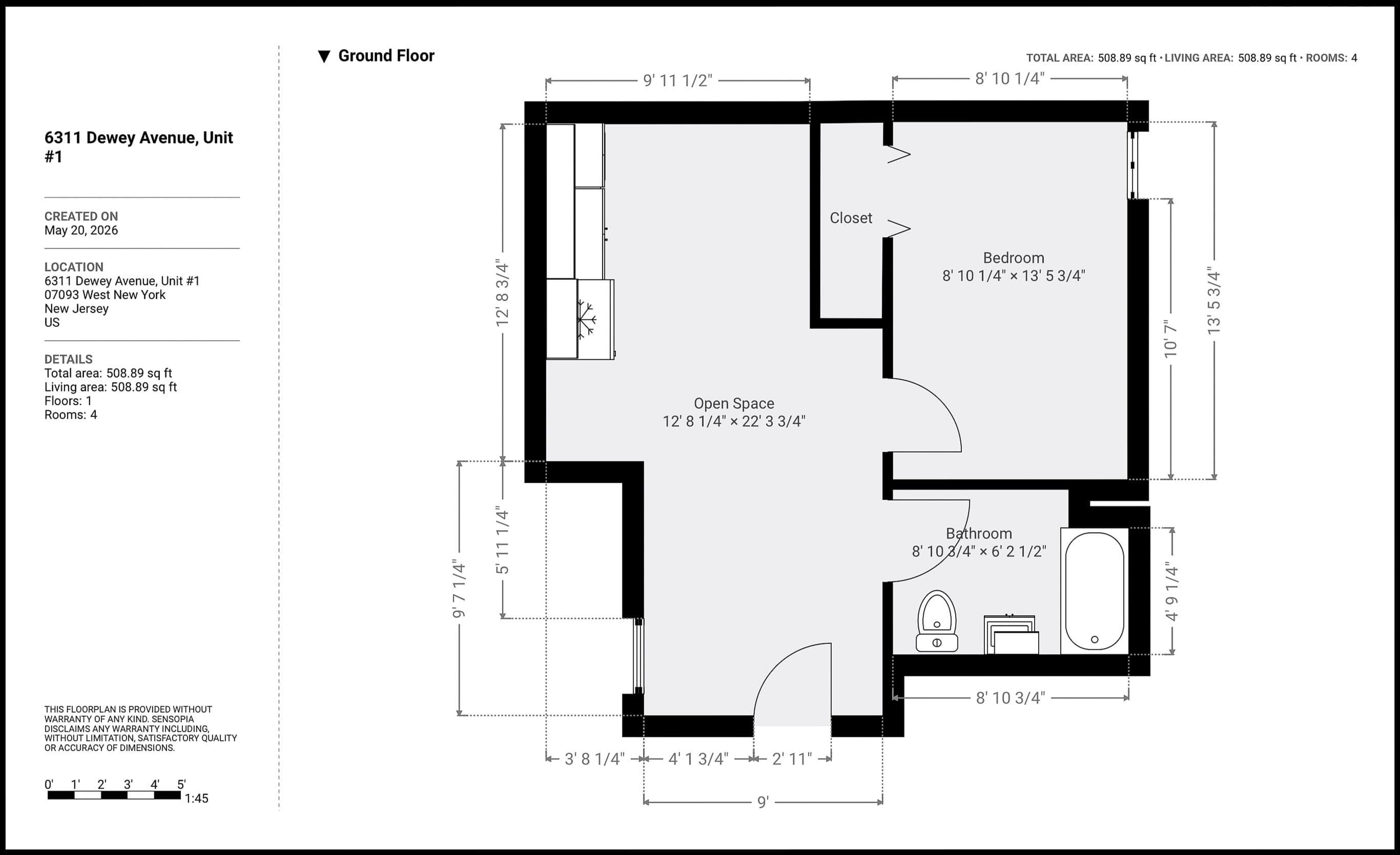 6311 DEWEY AVE Unit: 1