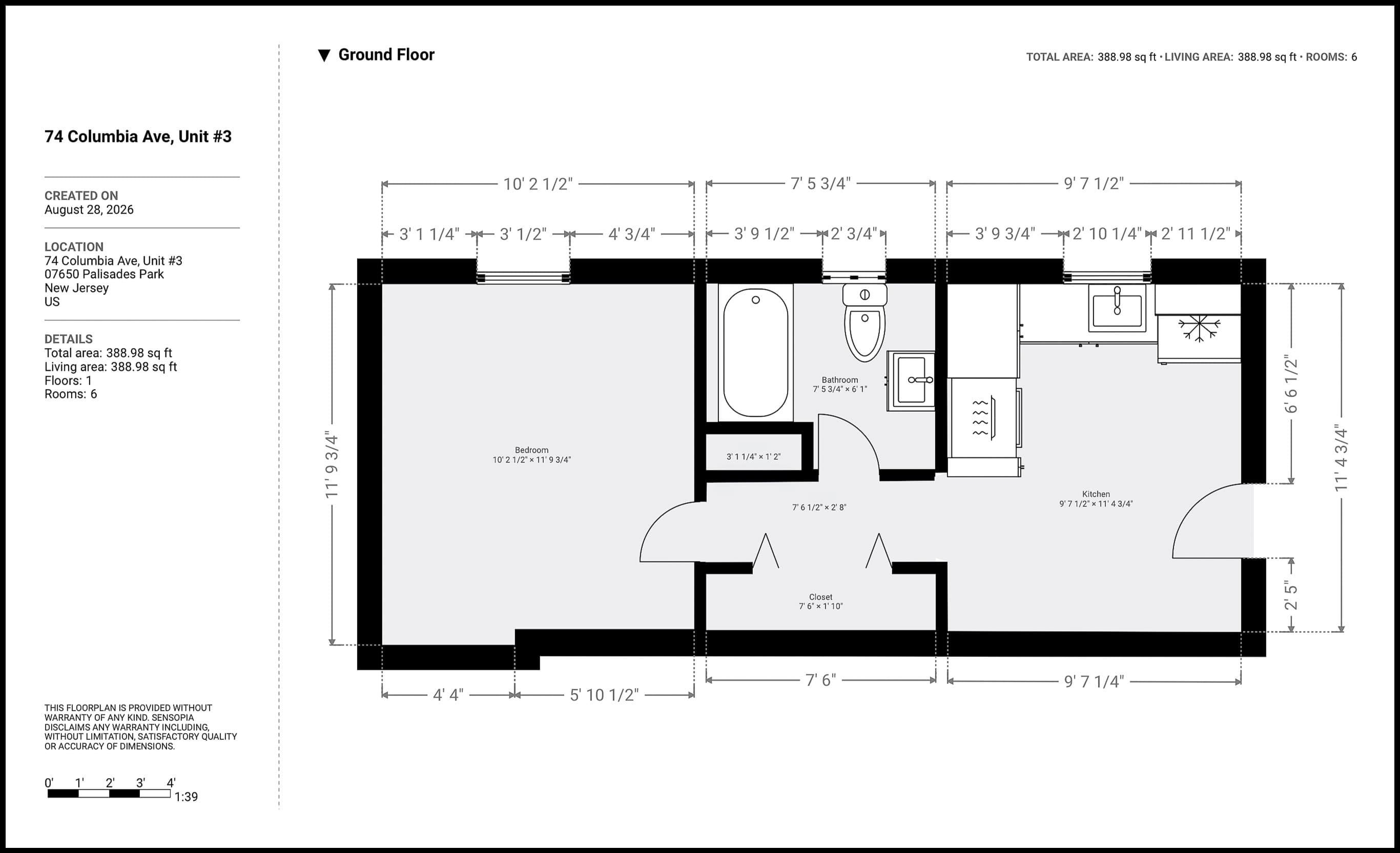 74 WEST COLUMBIA AVE Unit: 3