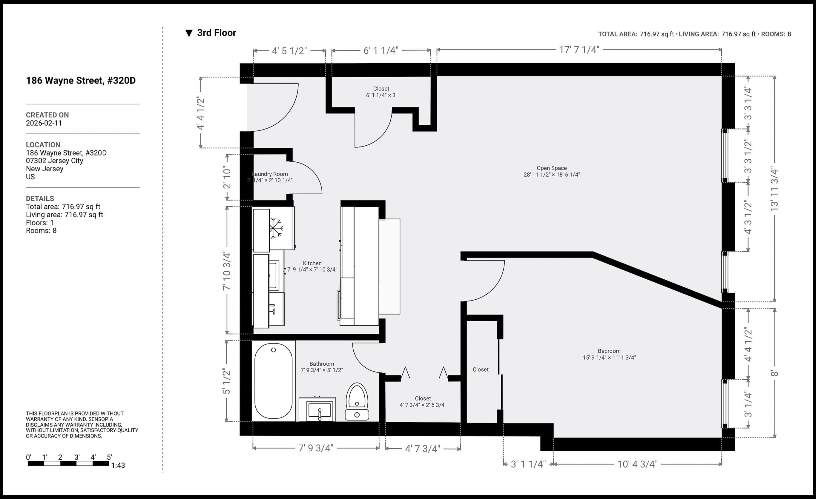 186 WAYNE ST Unit: 320