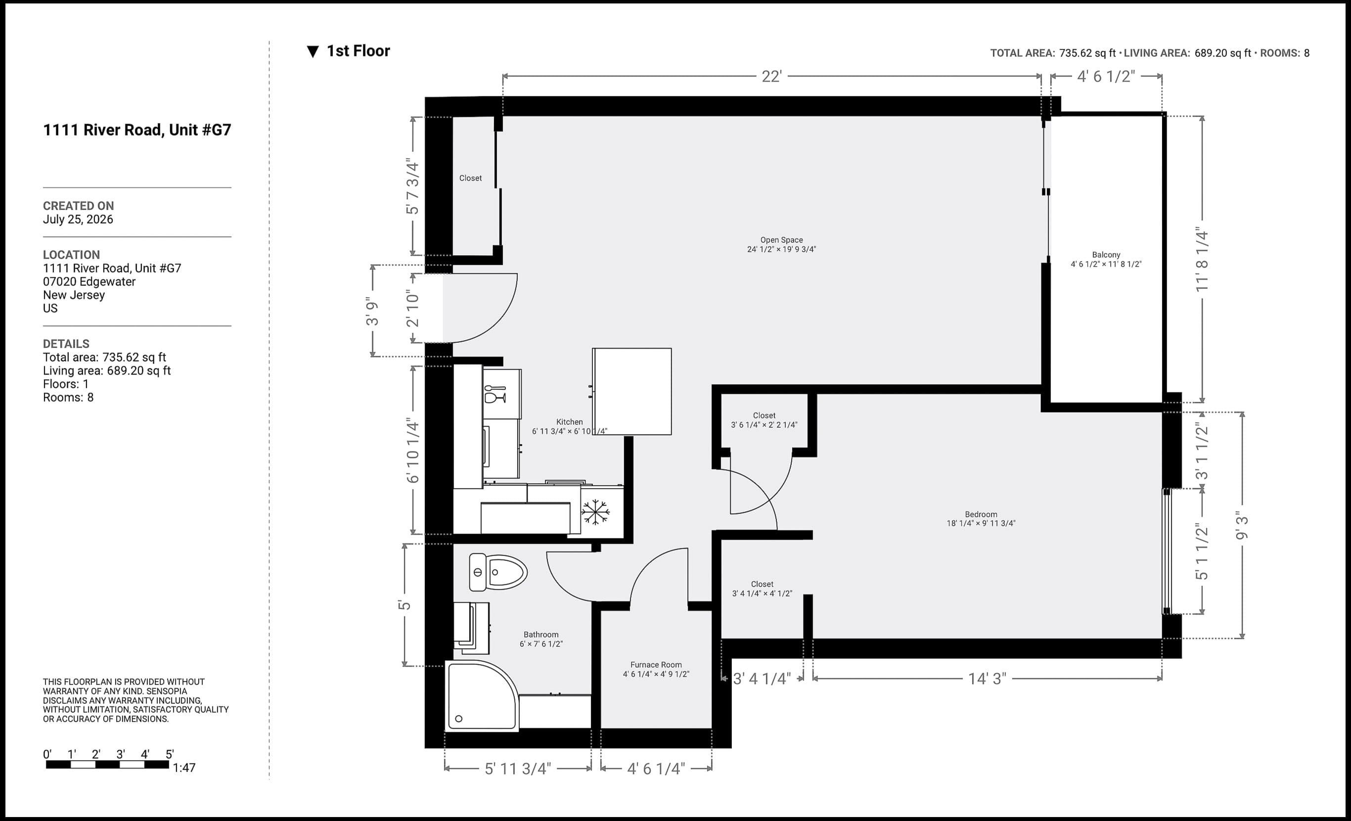 1111 RIVER RD Unit: G7