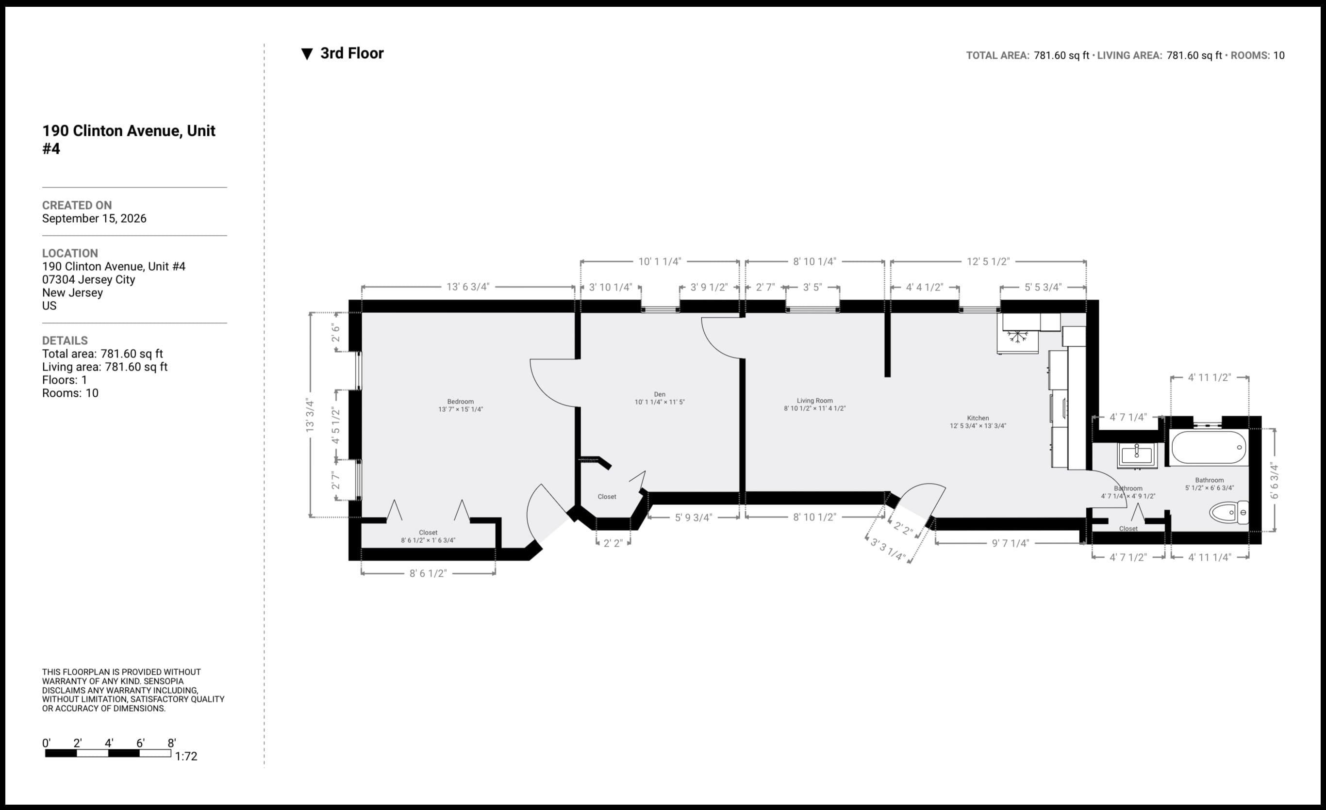 190 CLINTON AVE Unit: 4