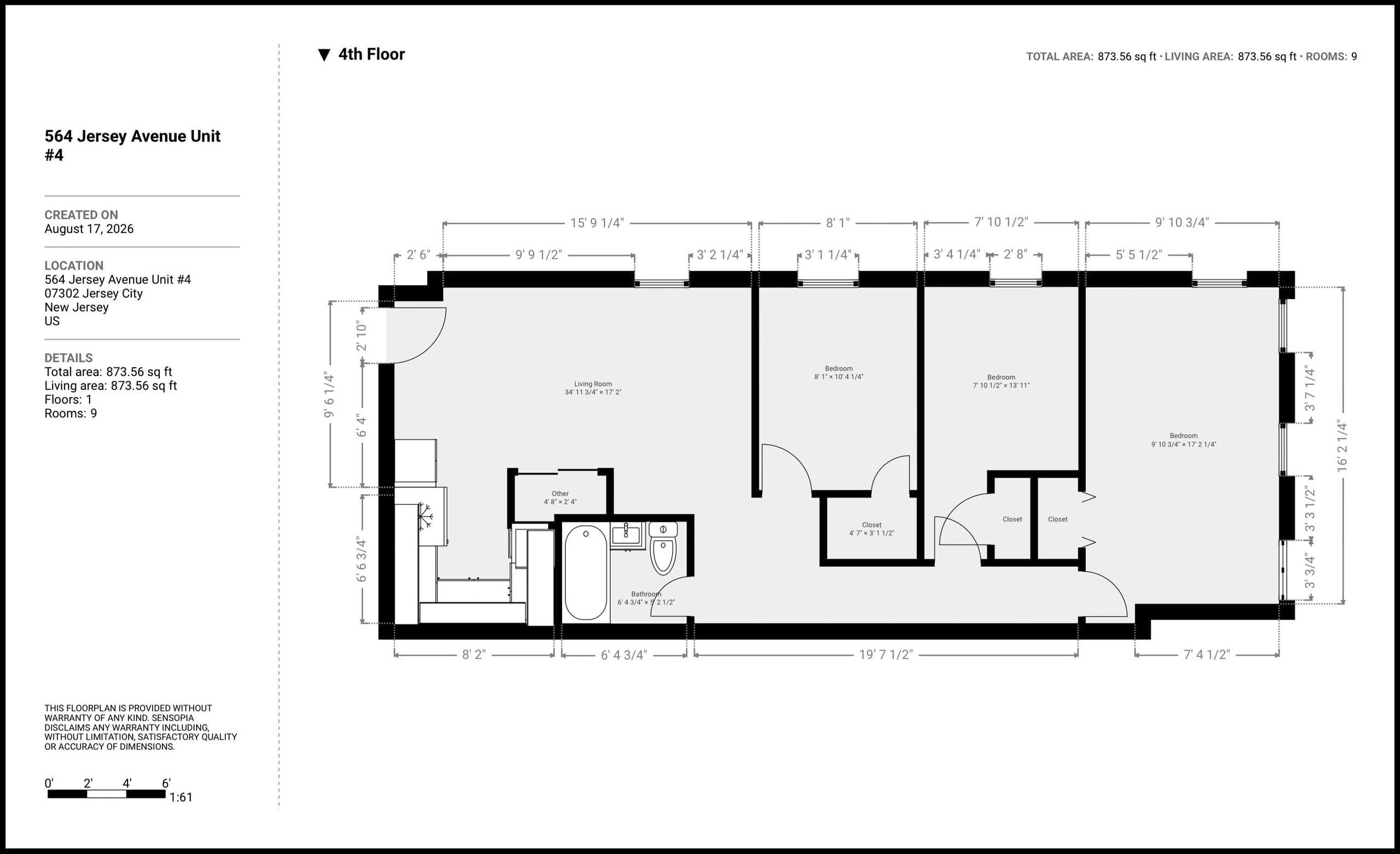 564 JERSEY AVE Unit: 4