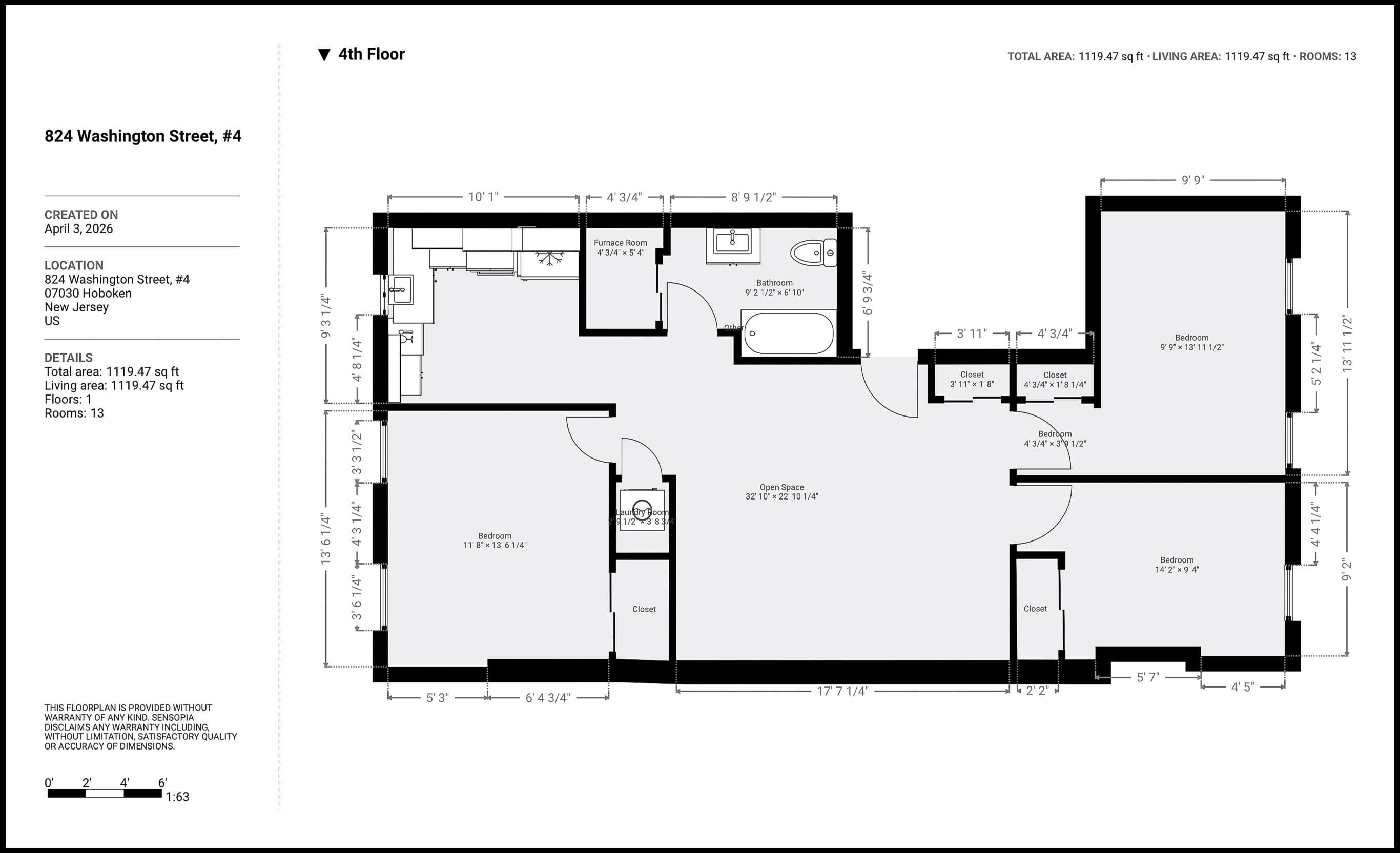 824 WASHINGTON ST Unit: 4