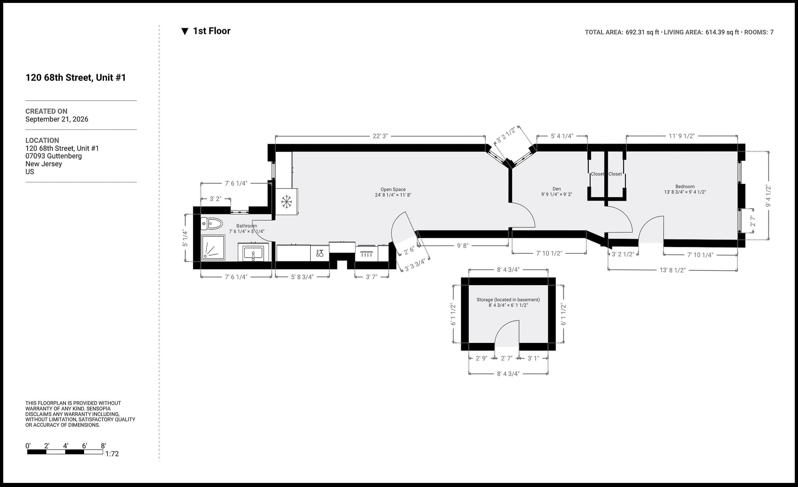120 68TH ST Unit: 1