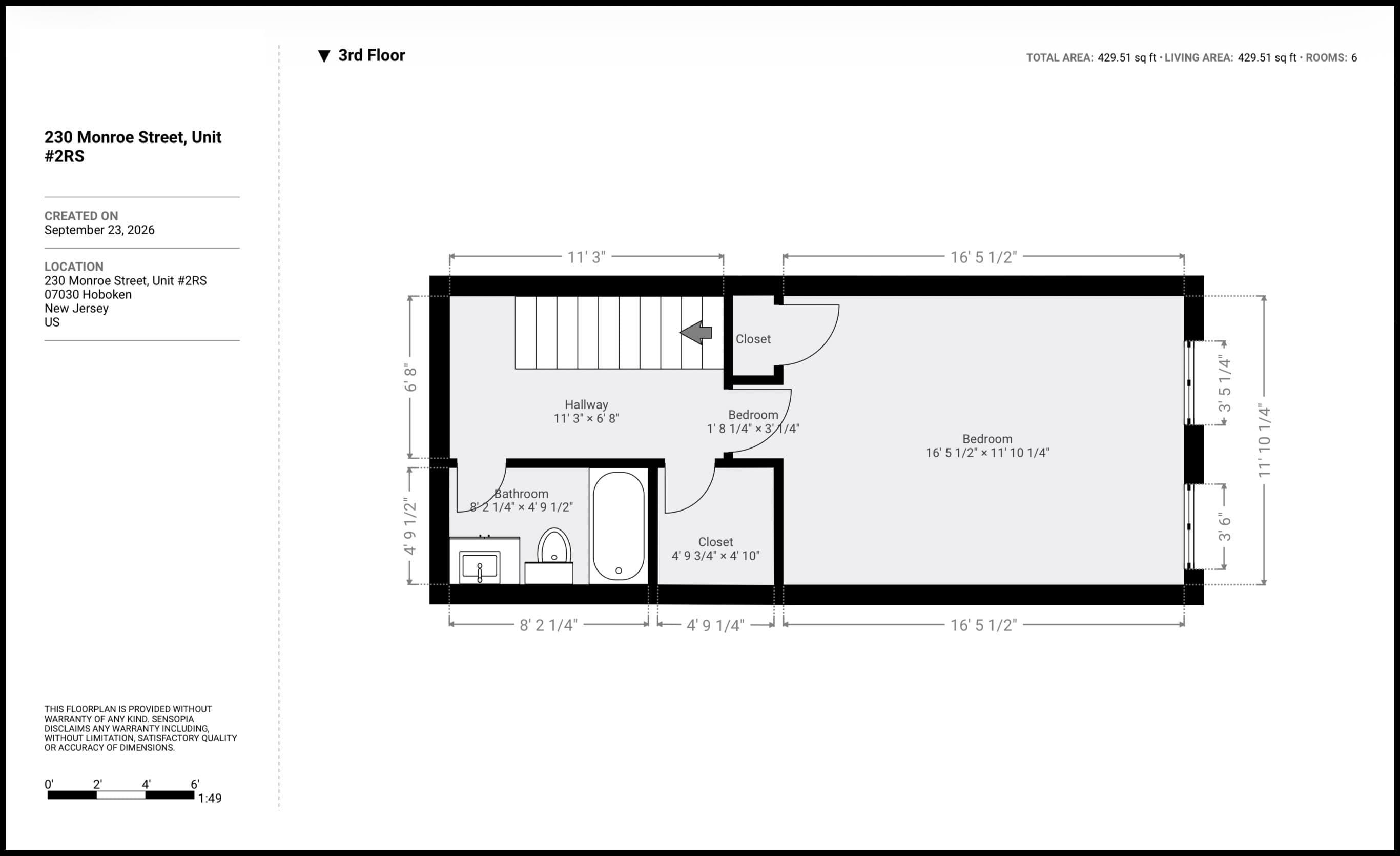 230 MONROE ST Unit: 2RS