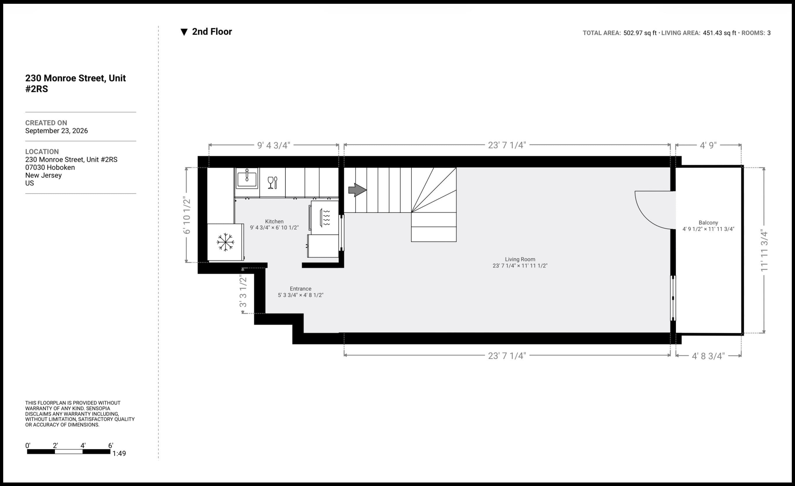 230 MONROE ST Unit: 2RS