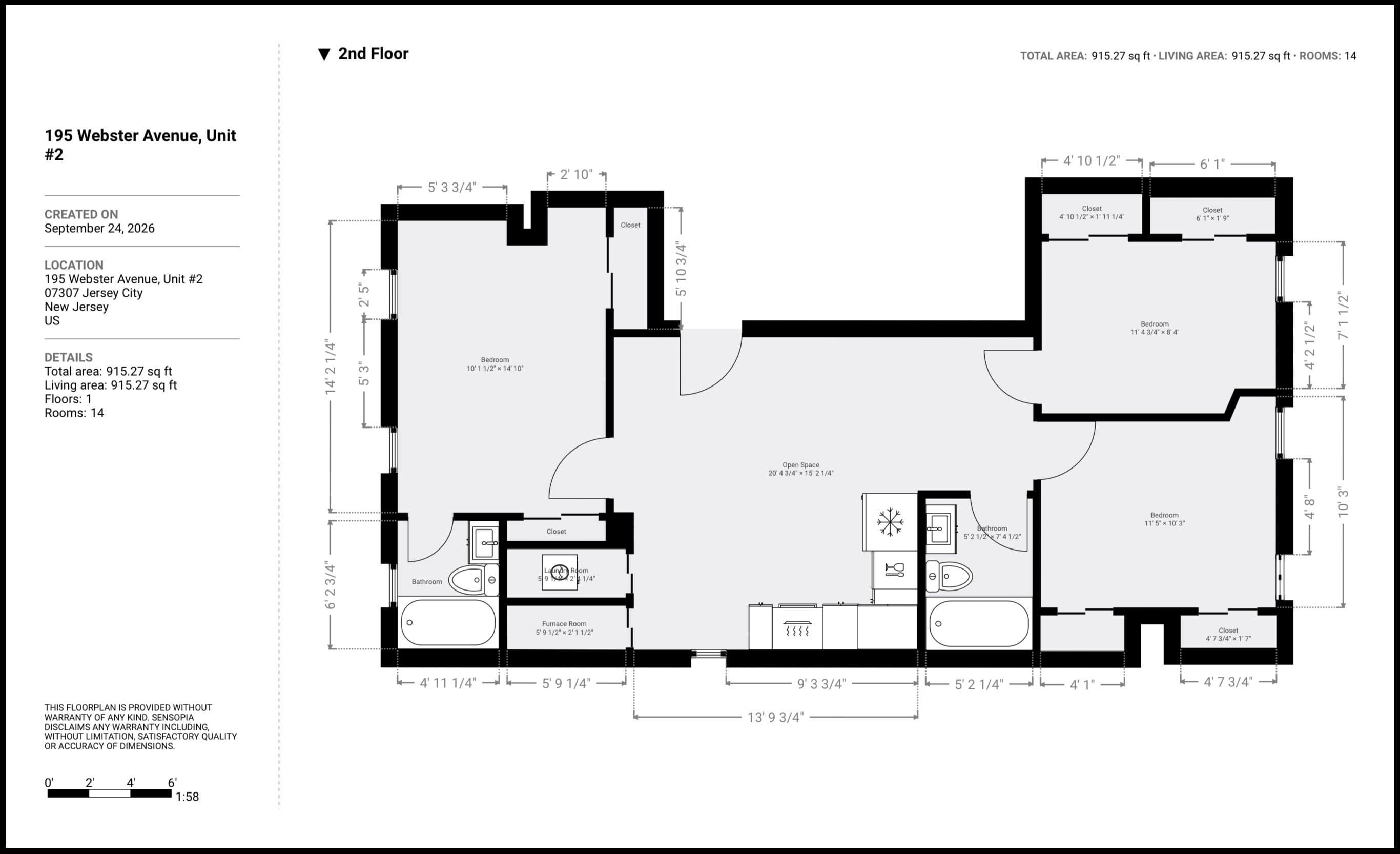 195 WEBSTER AVE Unit: 2