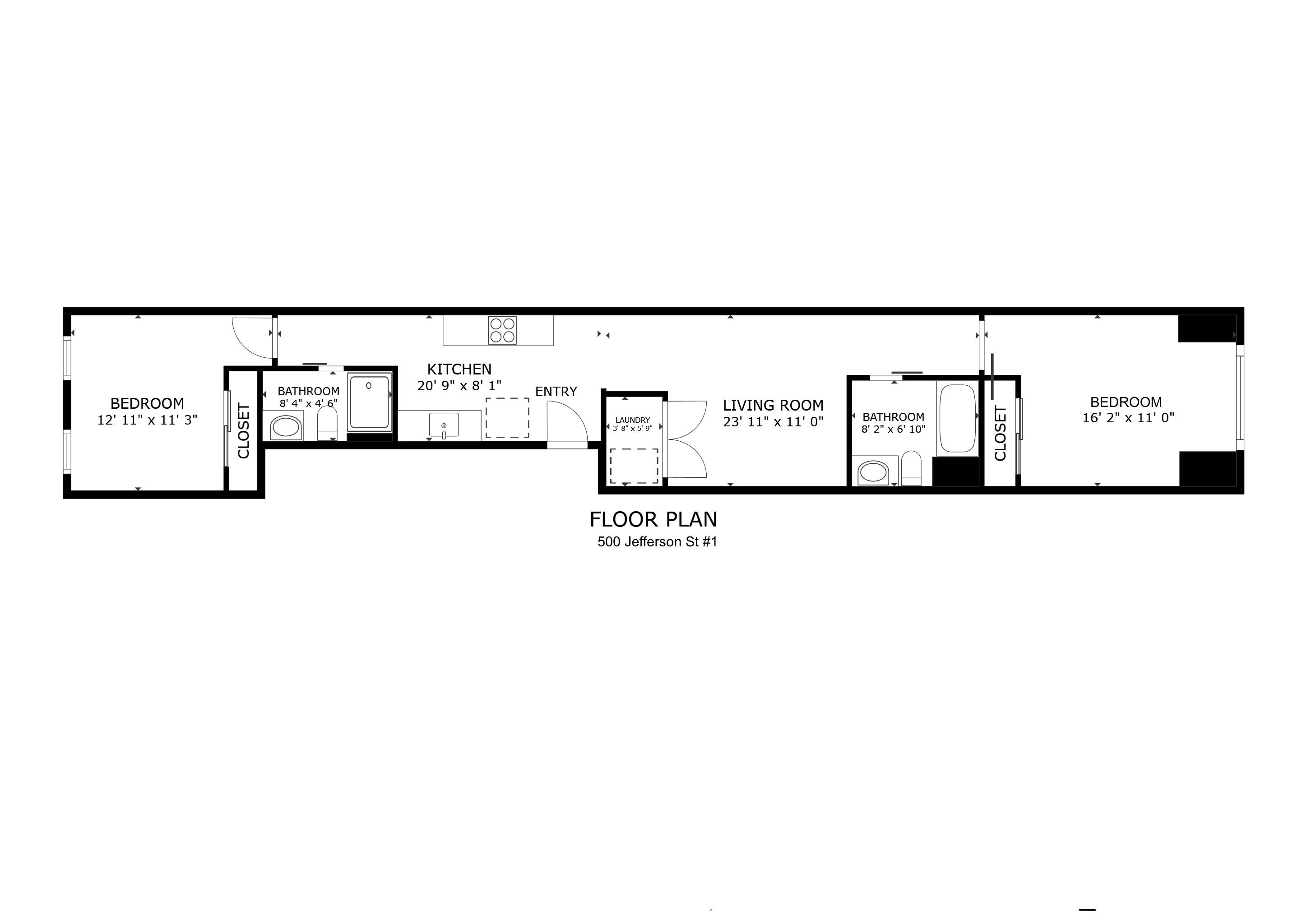 500 JEFFERSON ST Unit: 1