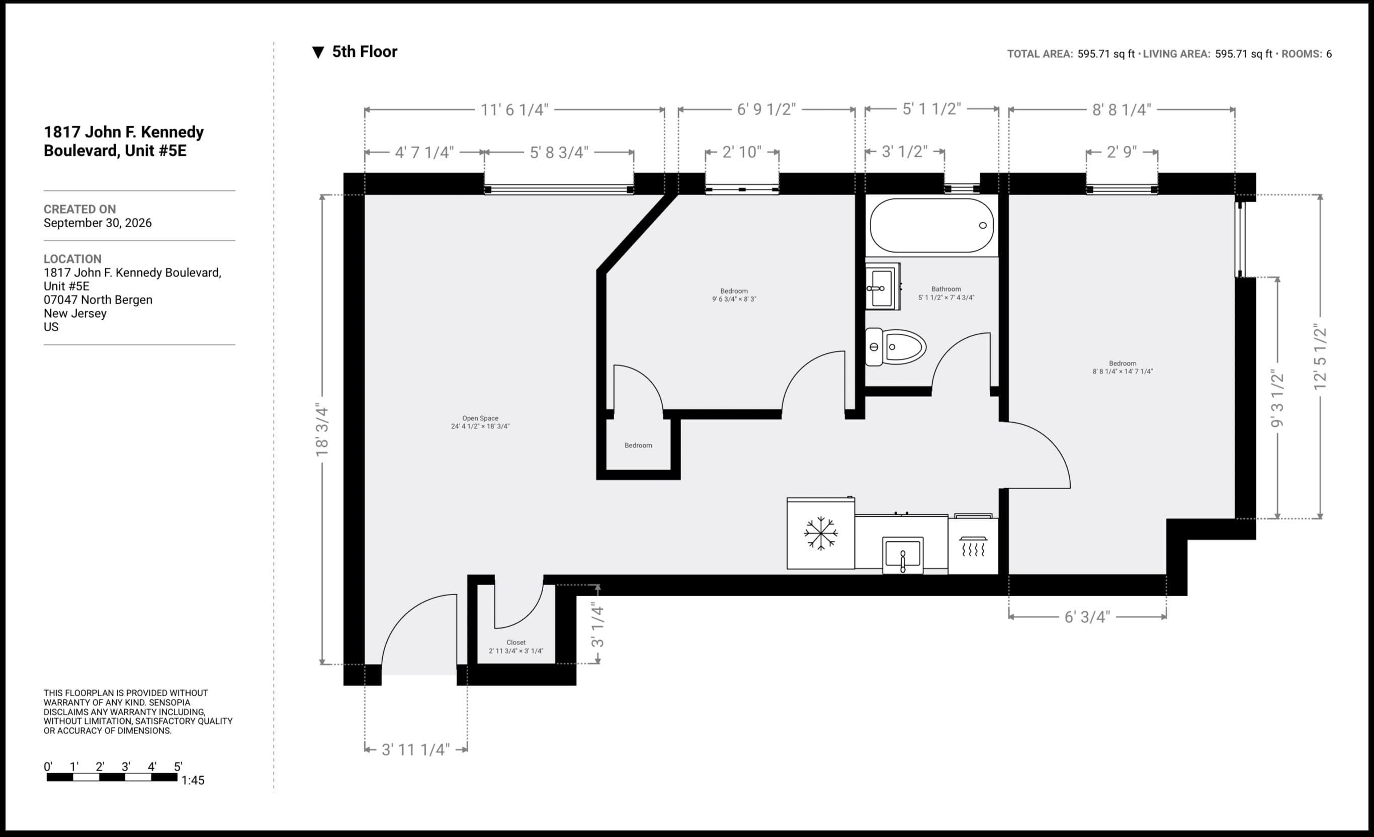1817 JOHN F KENNEDY BLVD Unit: 5E