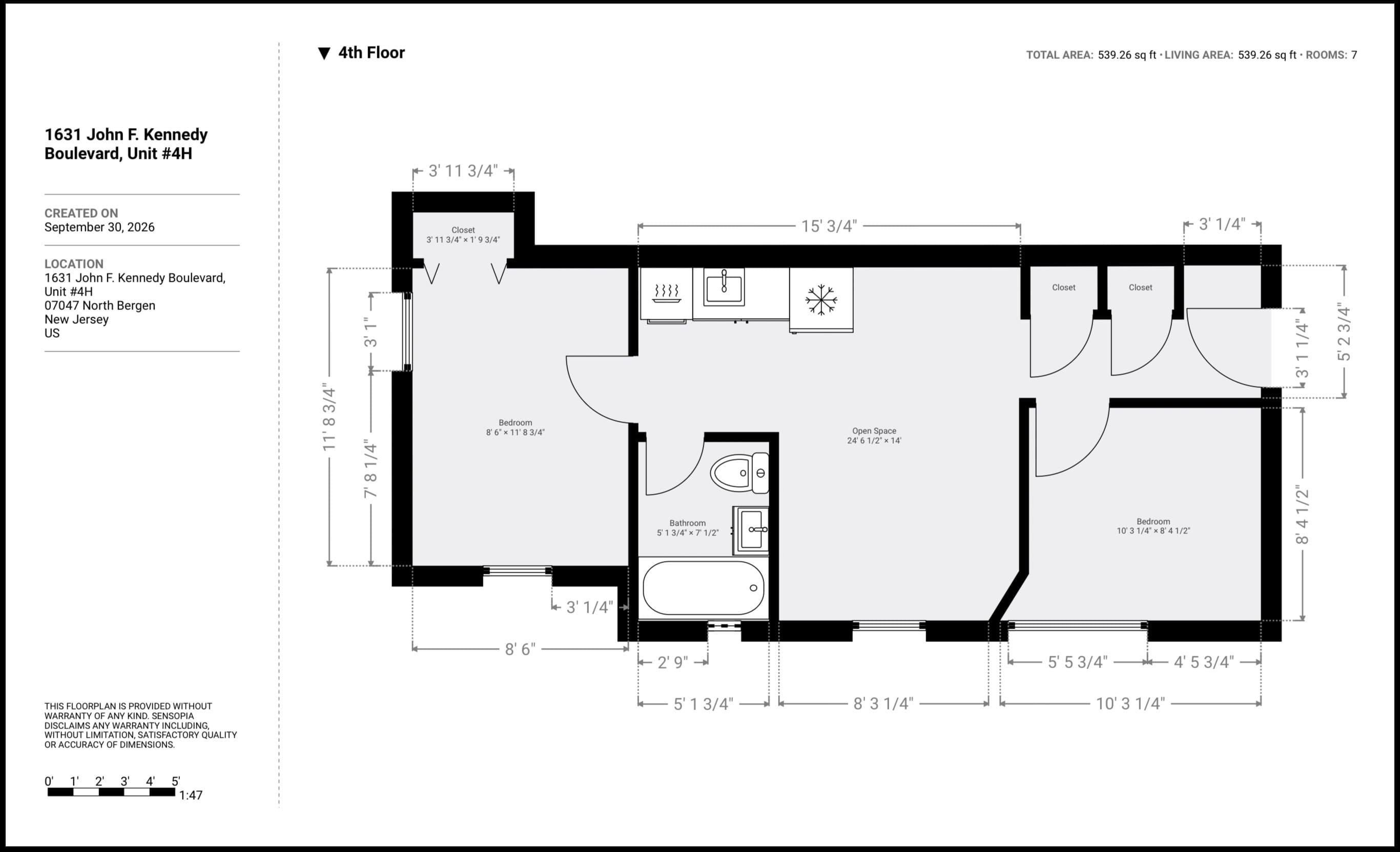 1631 KENNEDY BLVD Unit: 4H