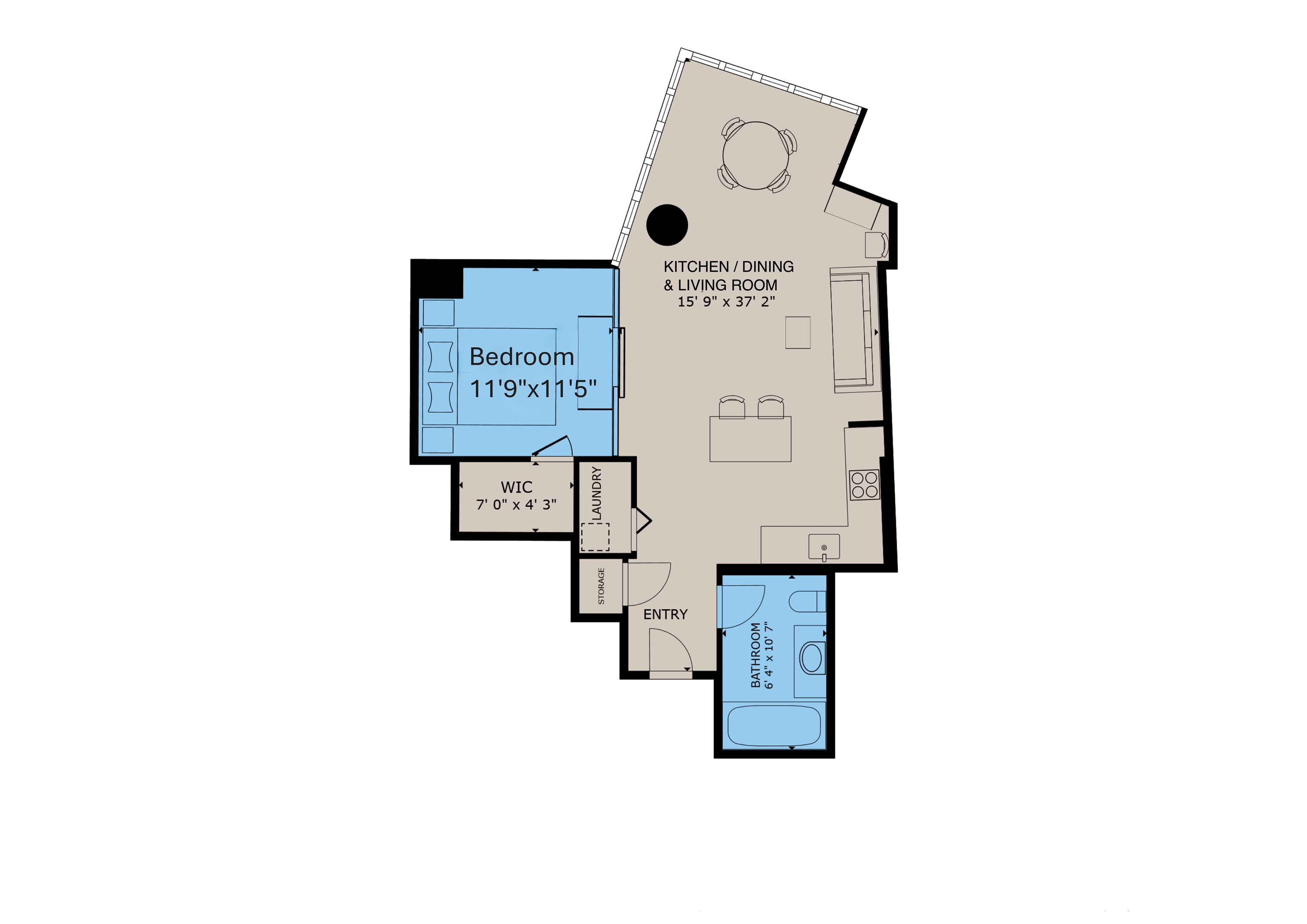 77 HUDSON ST Unit: 1204