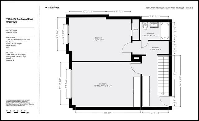 7100 BLVD EAST Unit: 12C