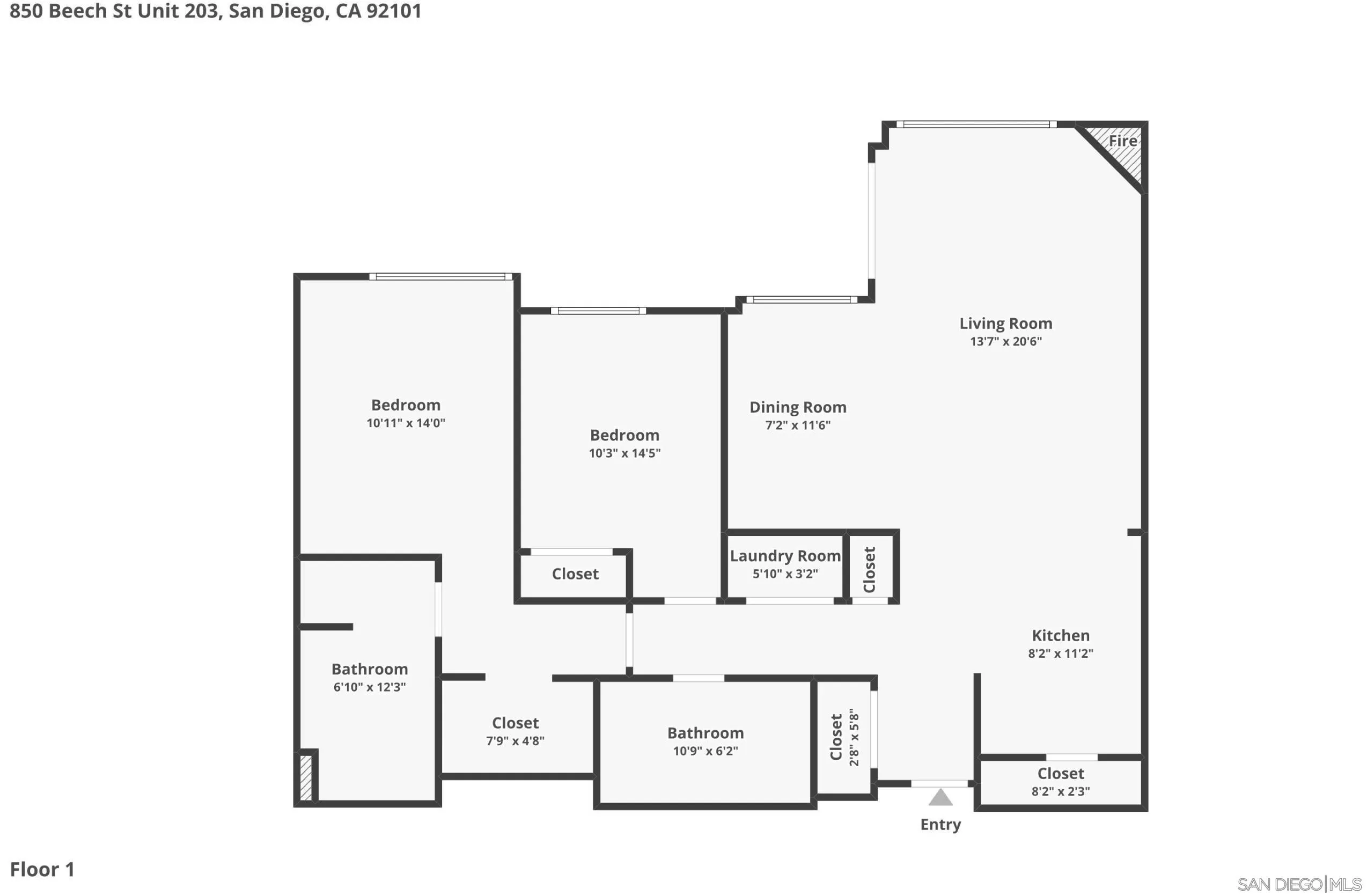 850 Beech St Unit 203