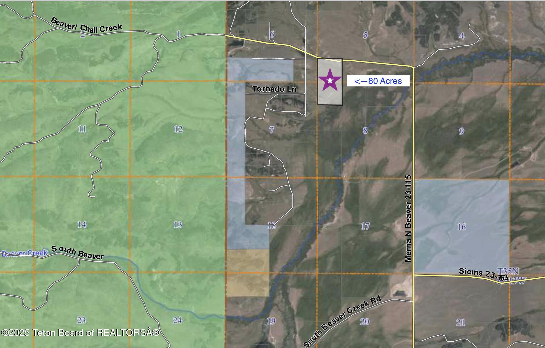 80 ACRES MERNA N. BEAVER Road