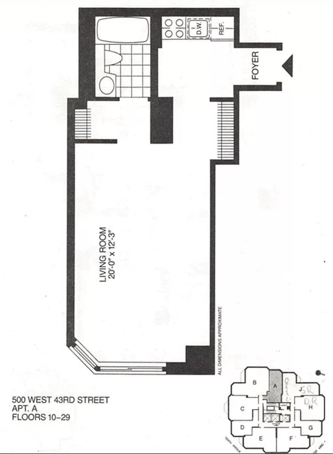 500 W 43rd Street 20-A