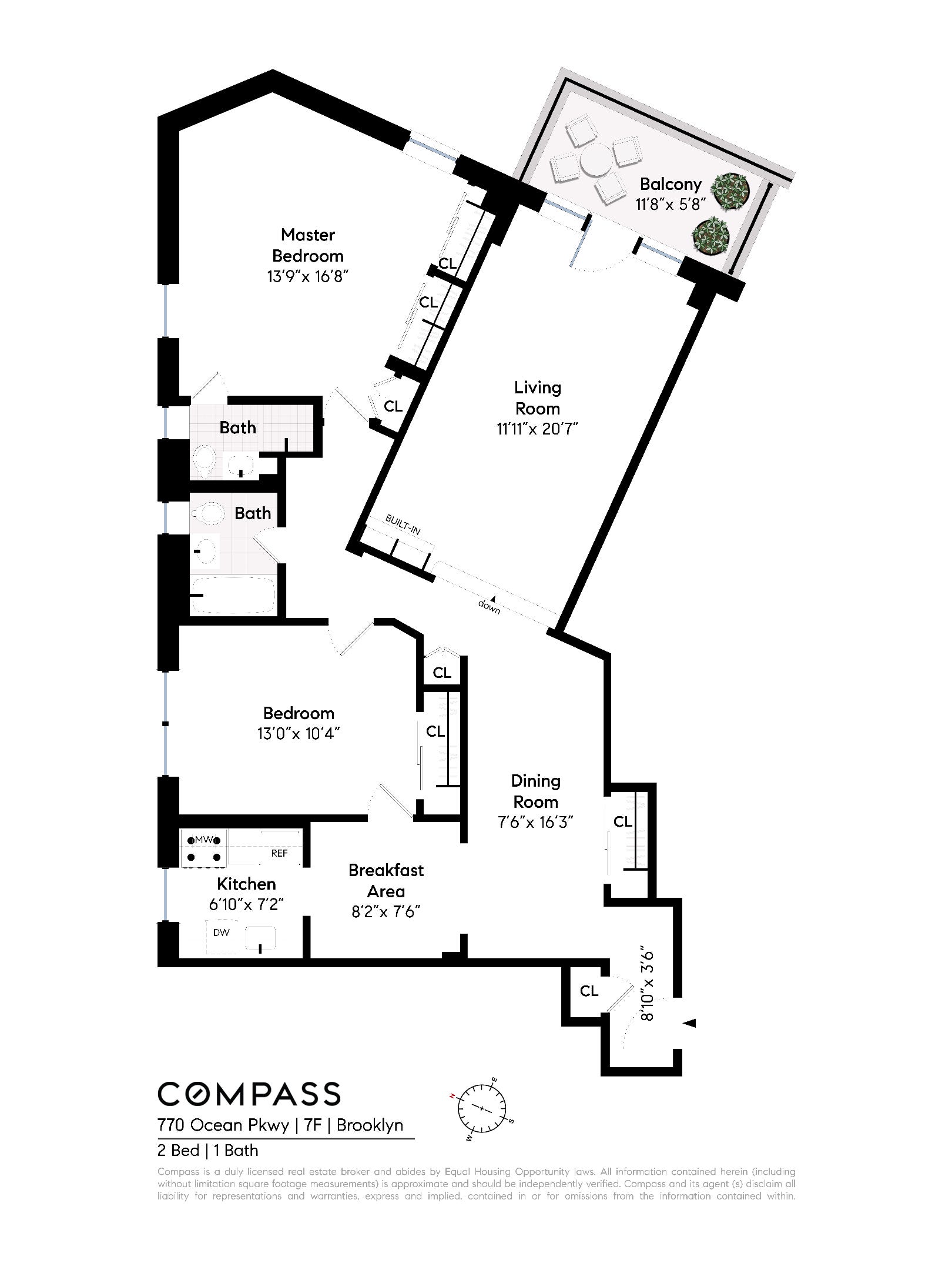 770 Ocean Parkway 6F