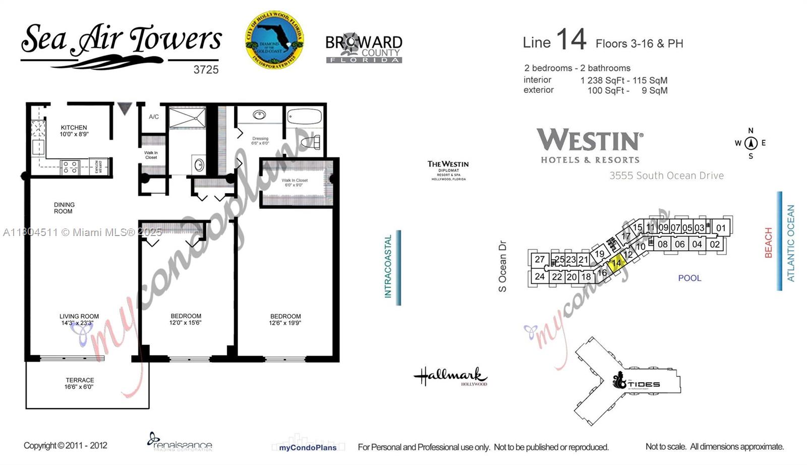 3725 S Ocean Dr # 1014