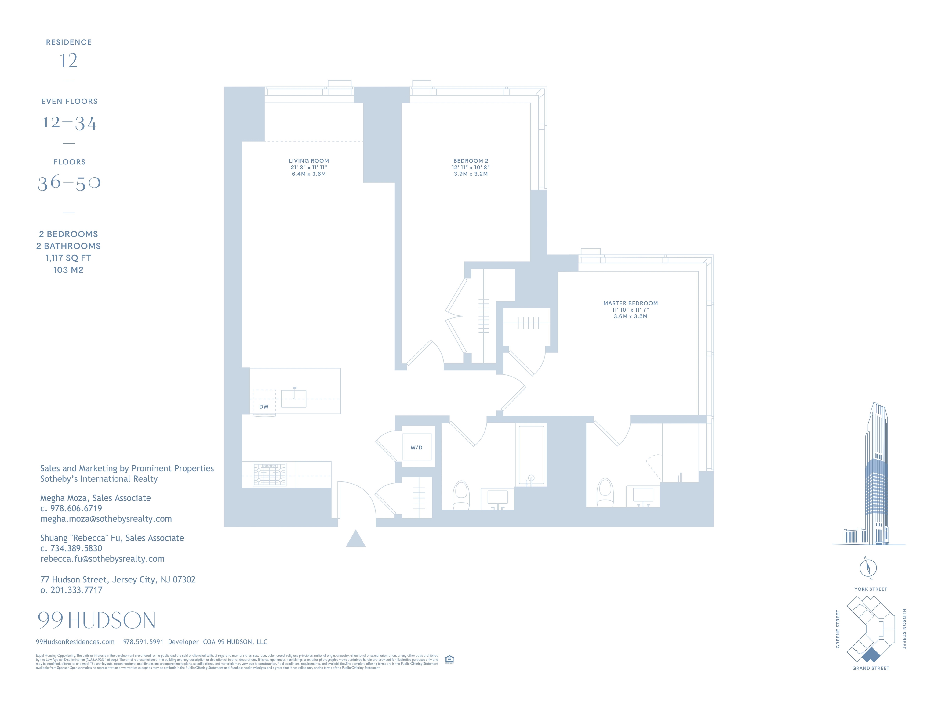 99 HUDSON ST Unit: 2012