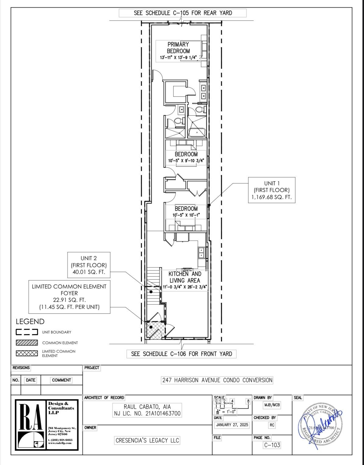 247 HARRISON AVE Unit: 1