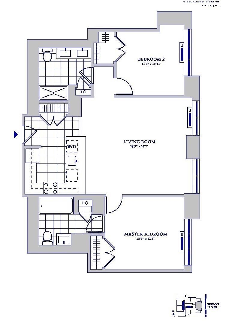 88 MORGAN ST Unit: 2105