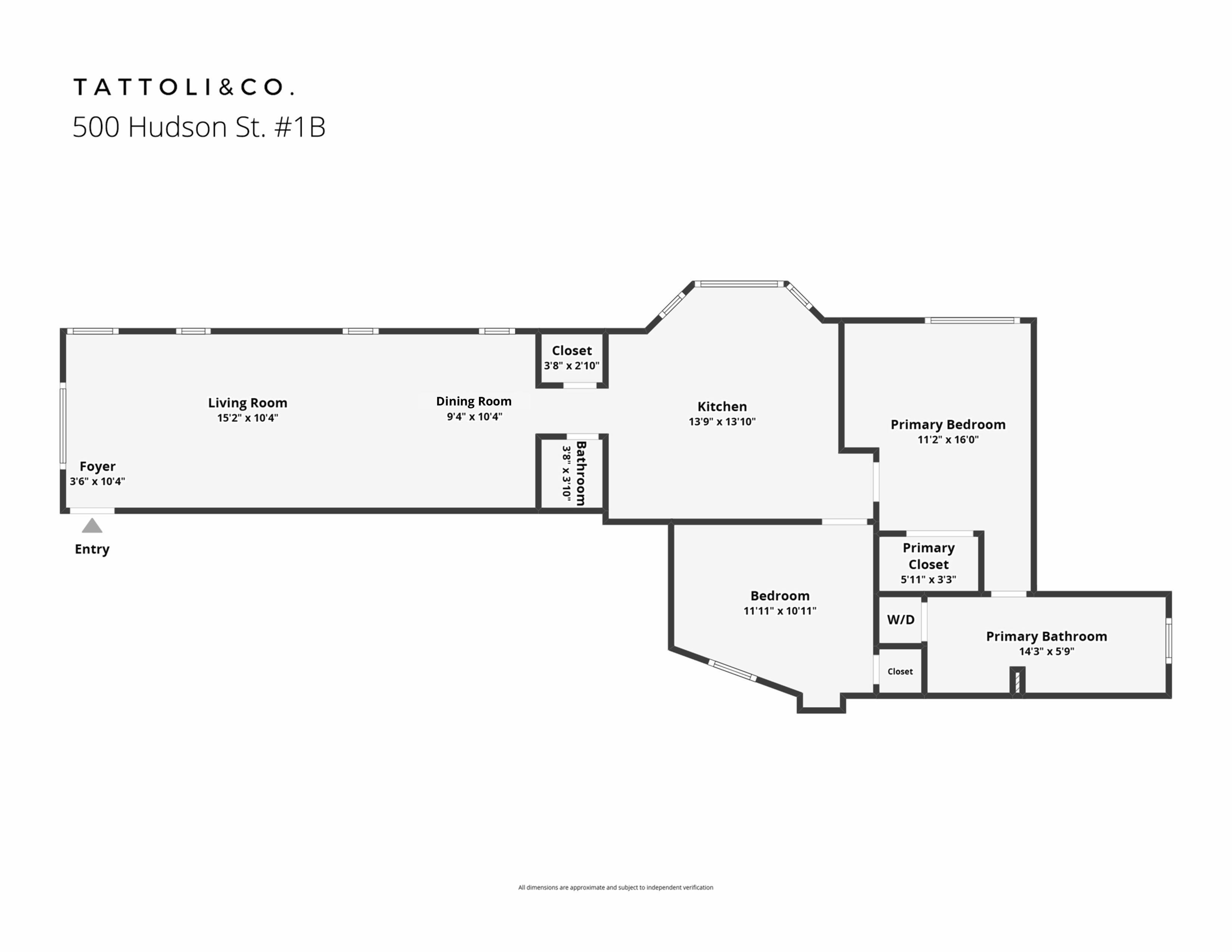 500 HUDSON ST Unit: 1B