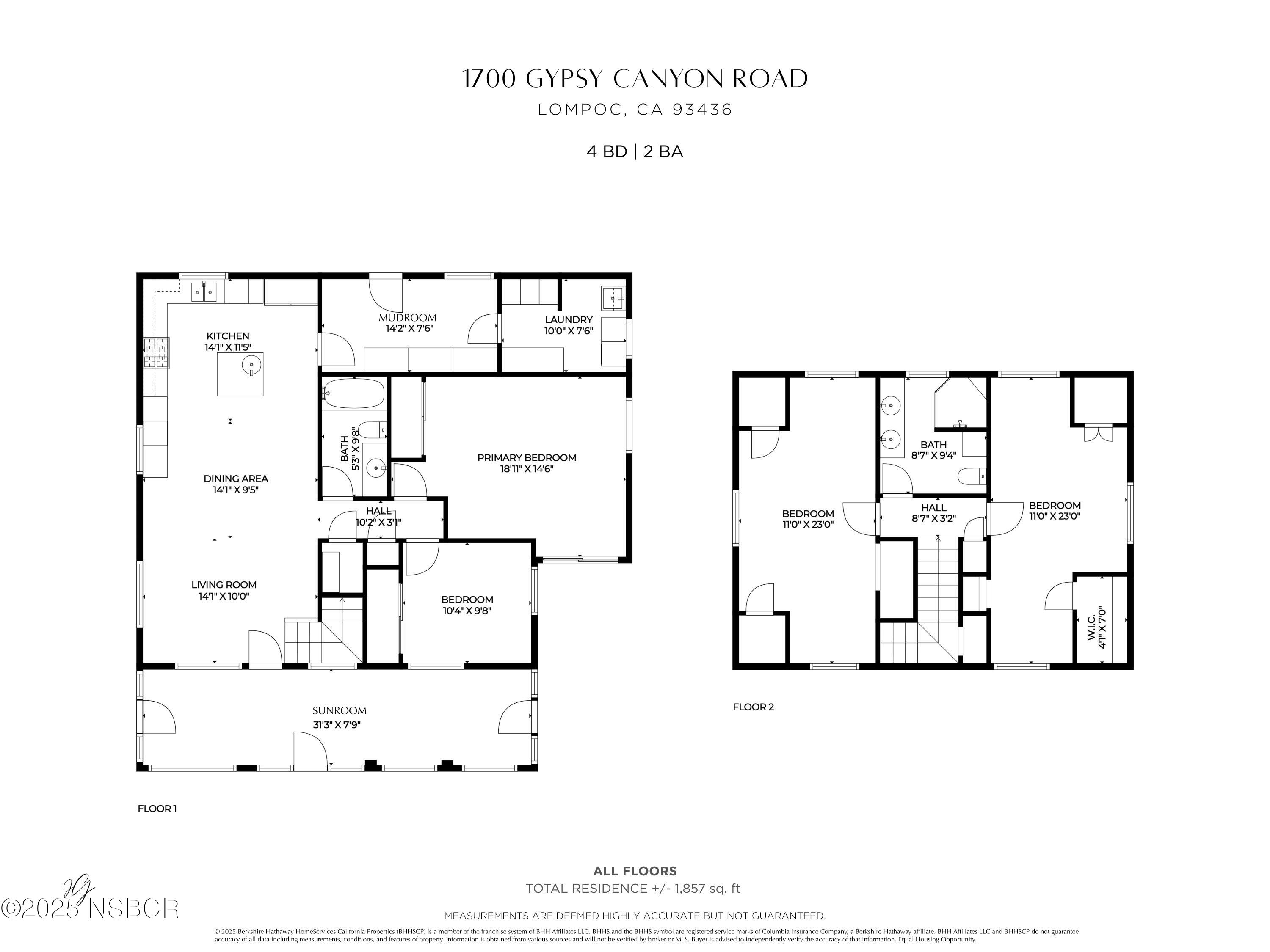 1700 Gypsy Canyon Road