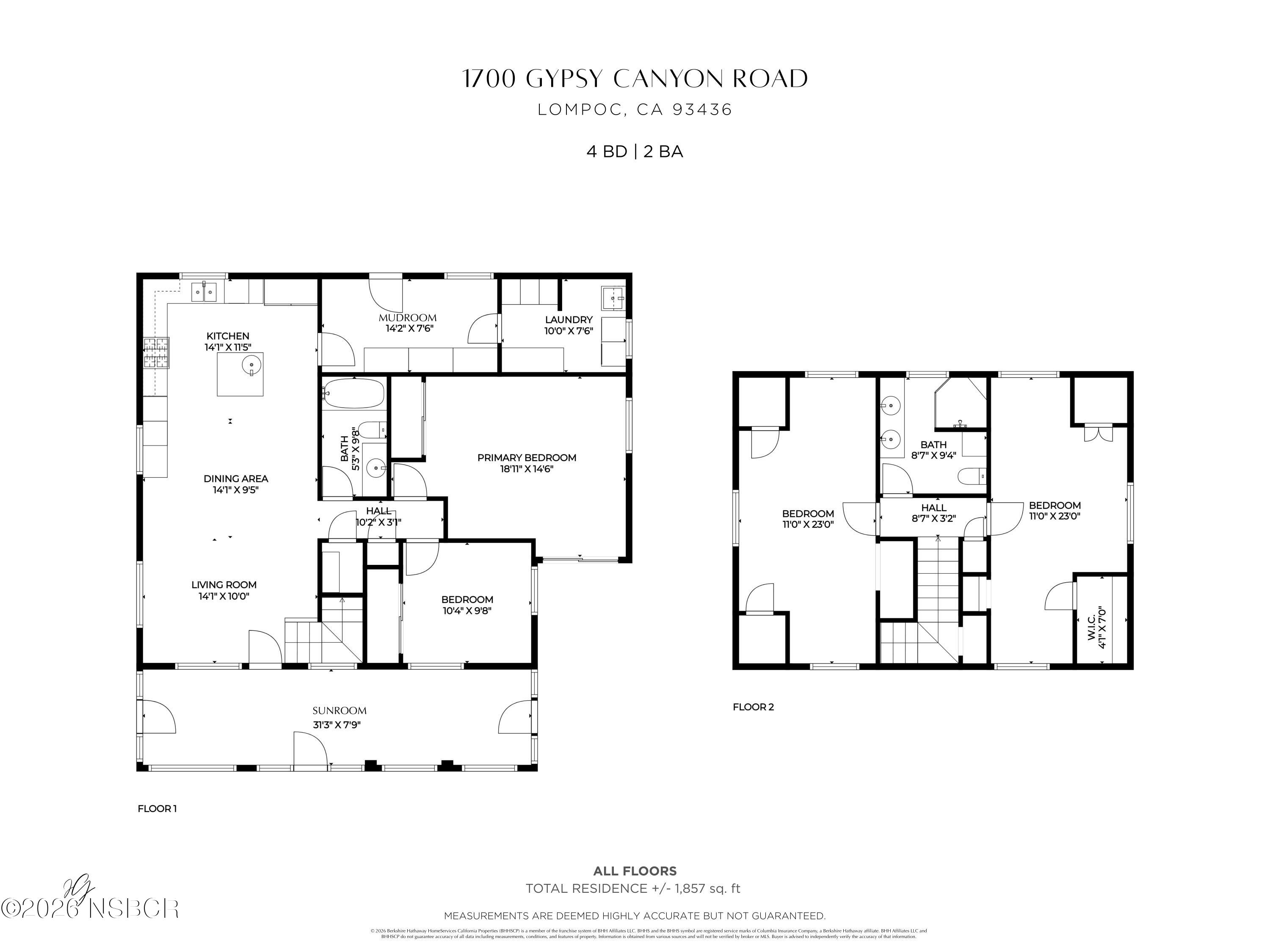 1700 Gypsy Canyon Road