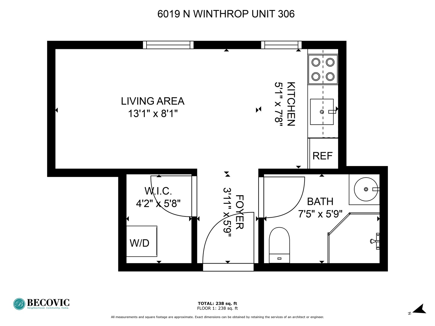6019 N Winthrop Avenue Unit: 206