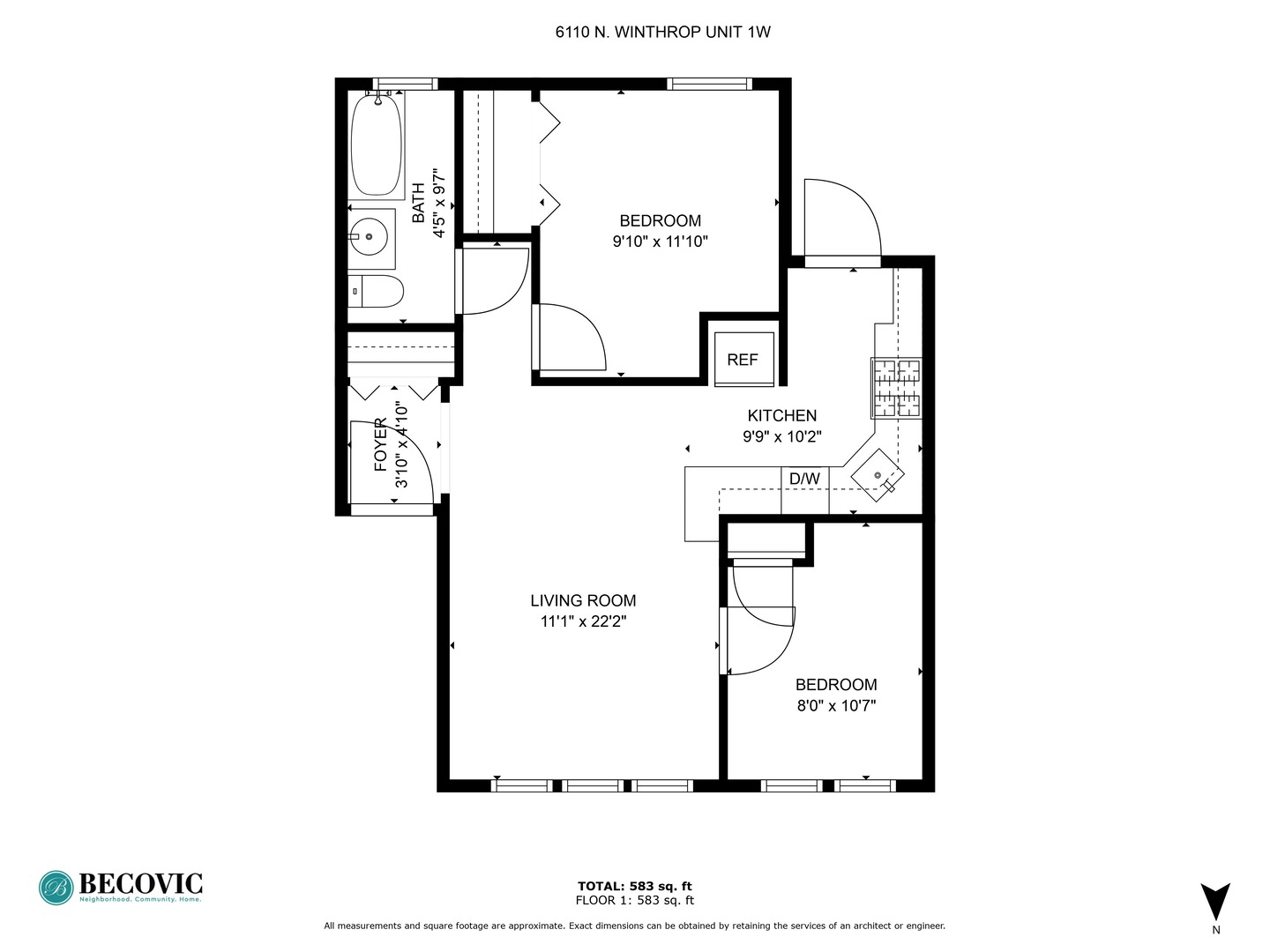 6110 N Winthrop Avenue Unit: 1W