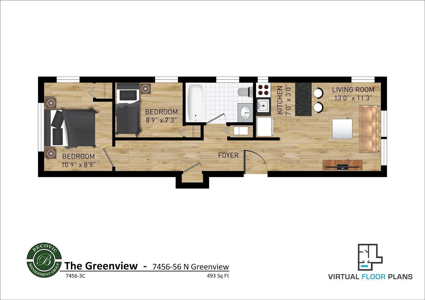 7456 N Greenview Avenue Unit: 3C