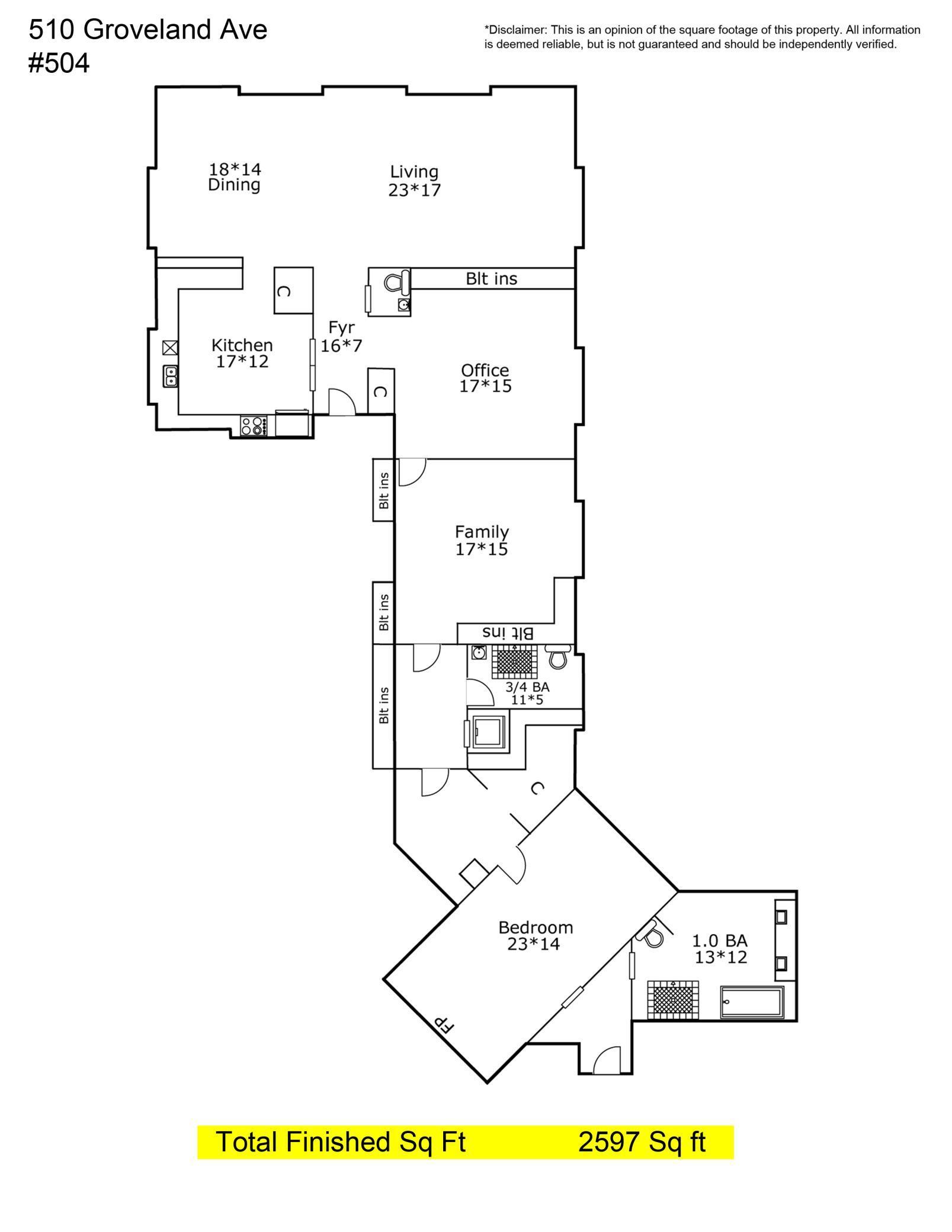 510 Groveland Avenue Unit: 504