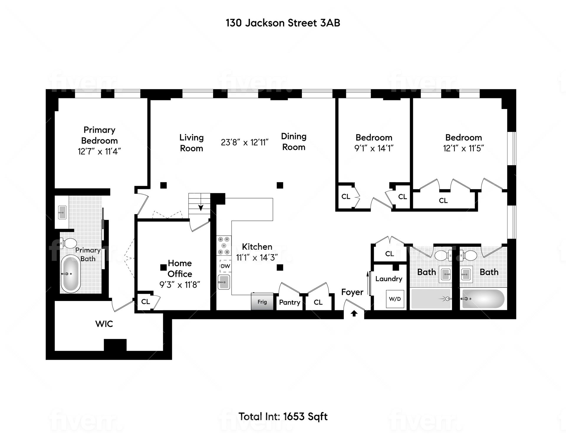 130 Jackson Street, 3AB