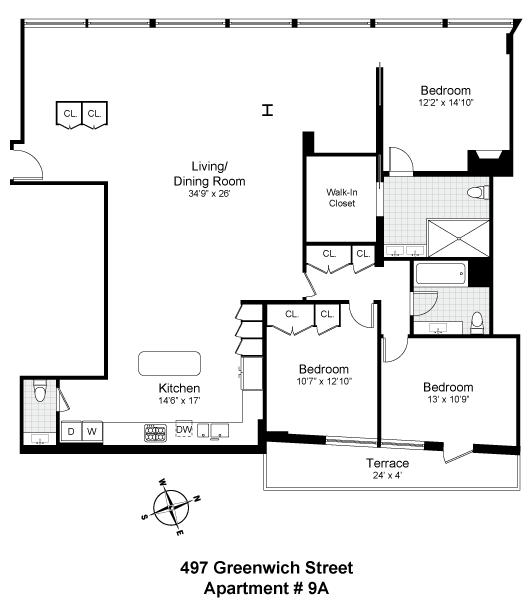 497 Greenwich Street, 9A
