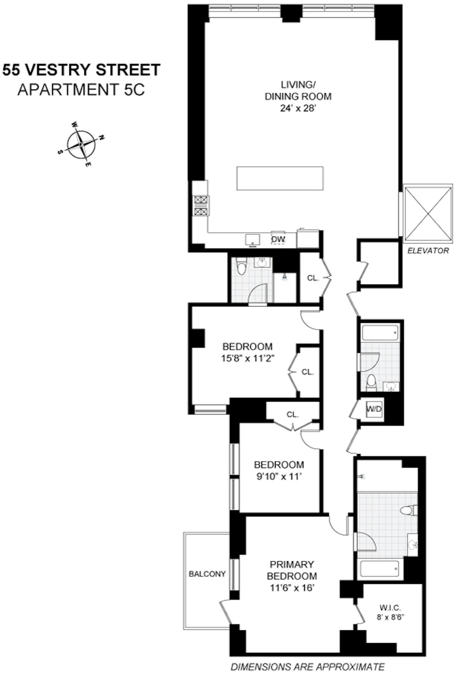 55 Vestry Street, 5C