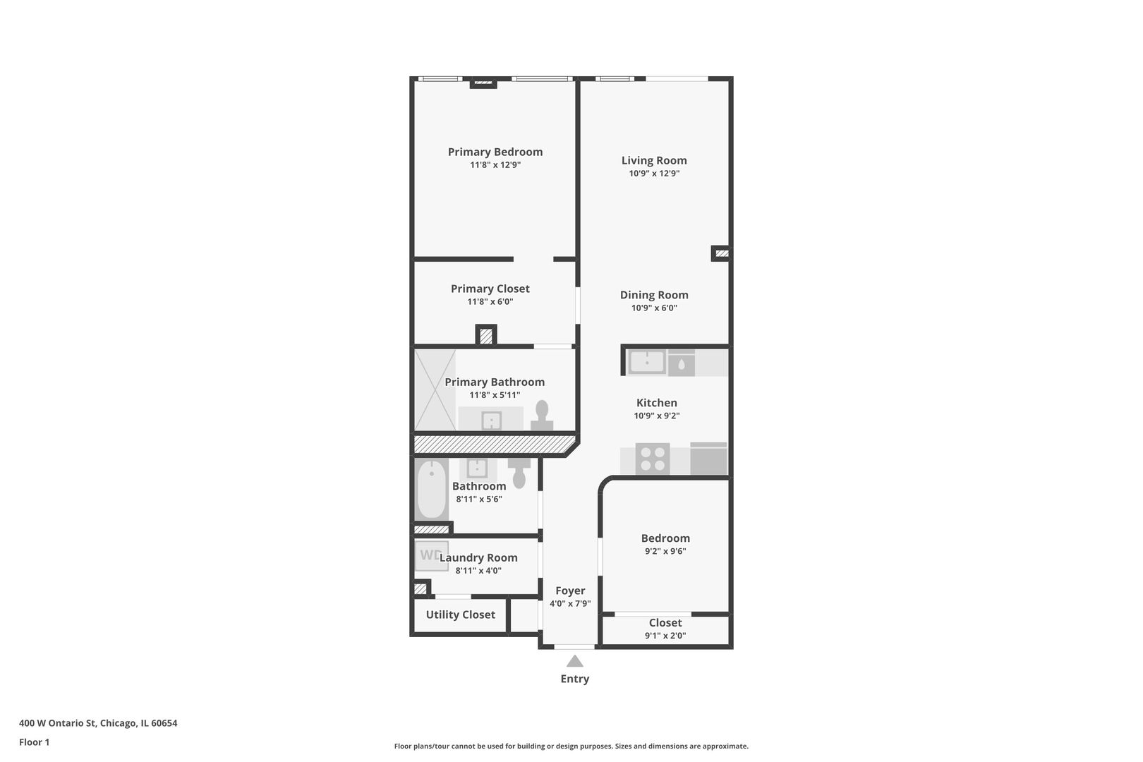 400 W ONTARIO Street Unit: 605